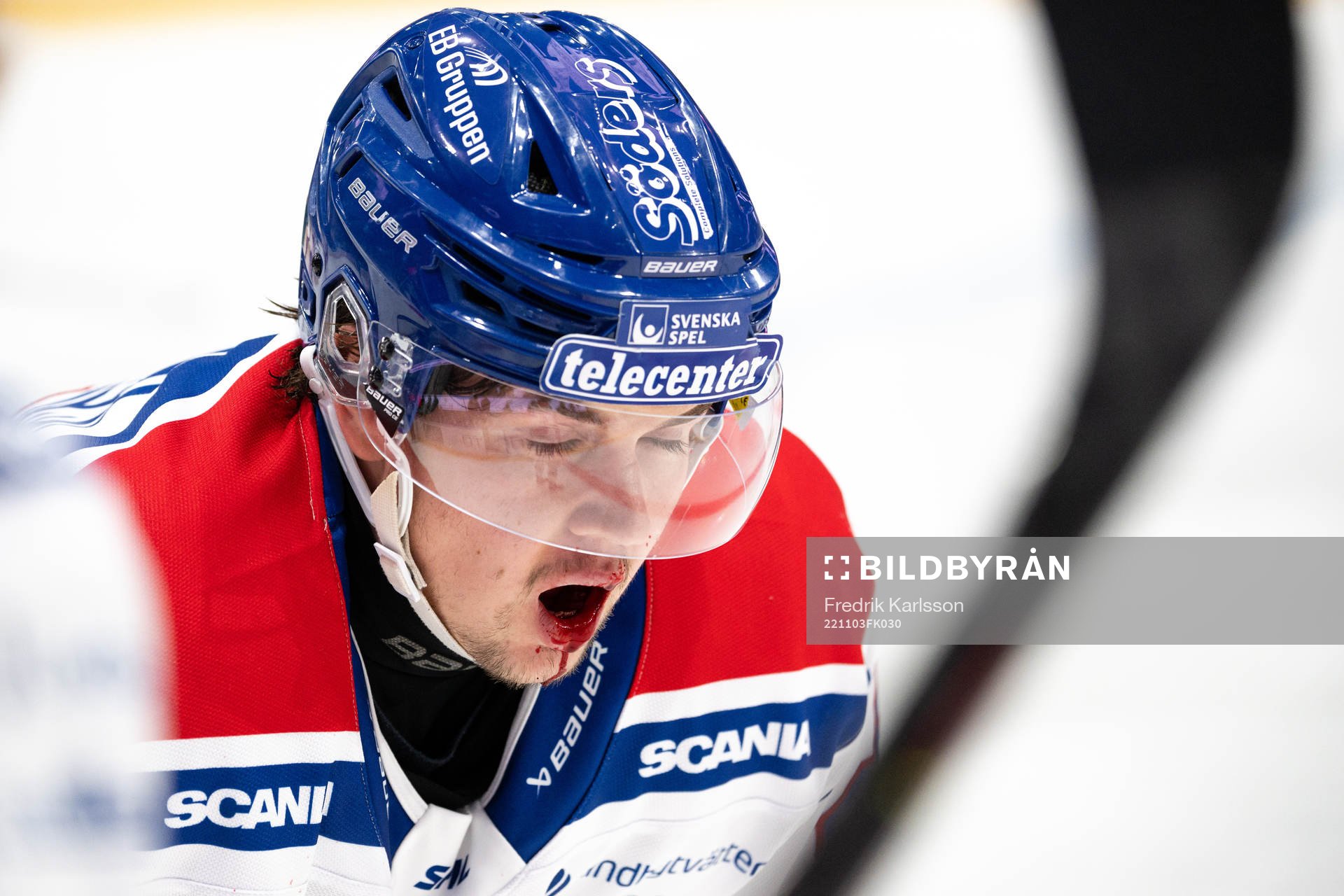 Oskarshamns Lukas Pilö har ont