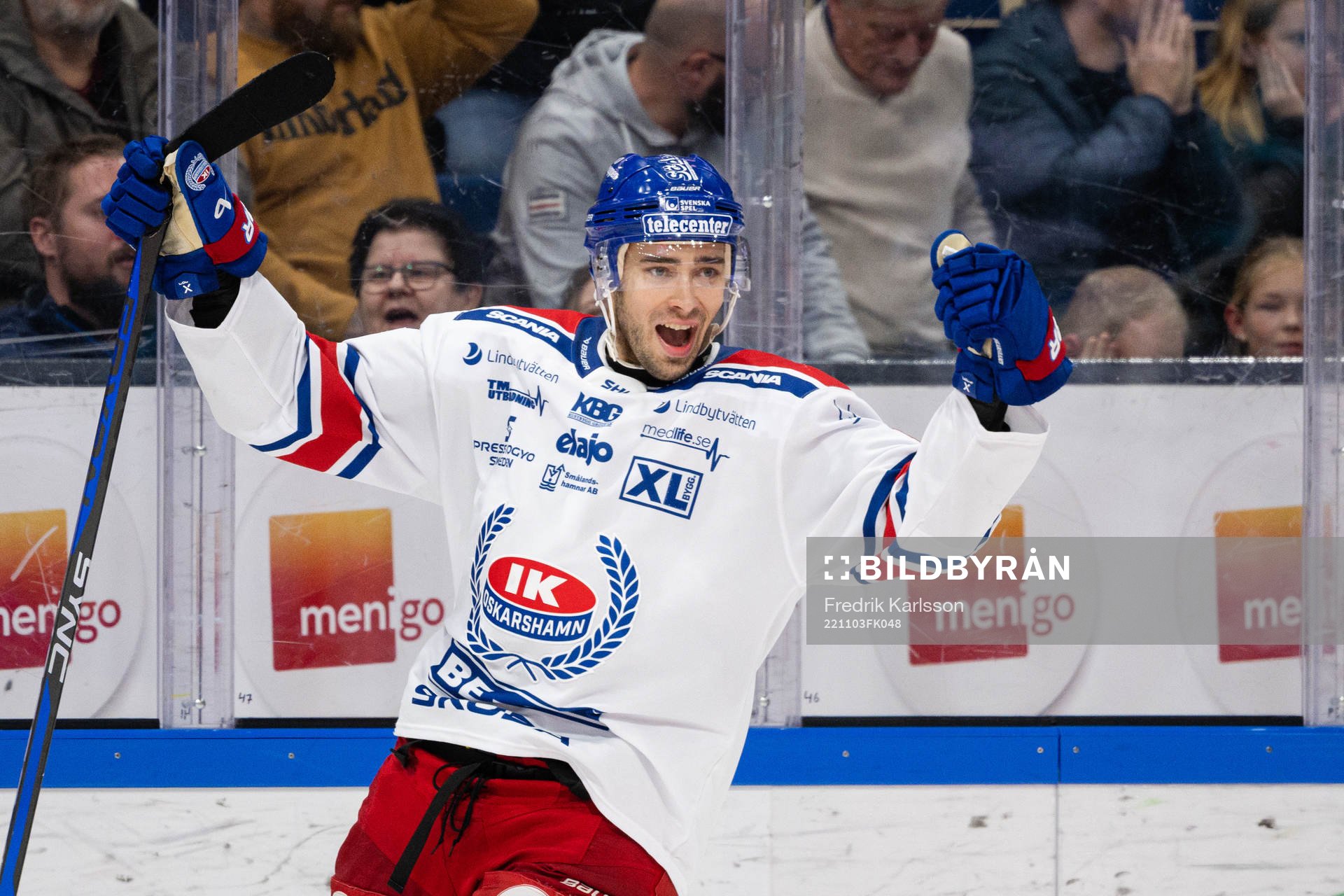 Oskarshamns Ahti Oksanen jublar