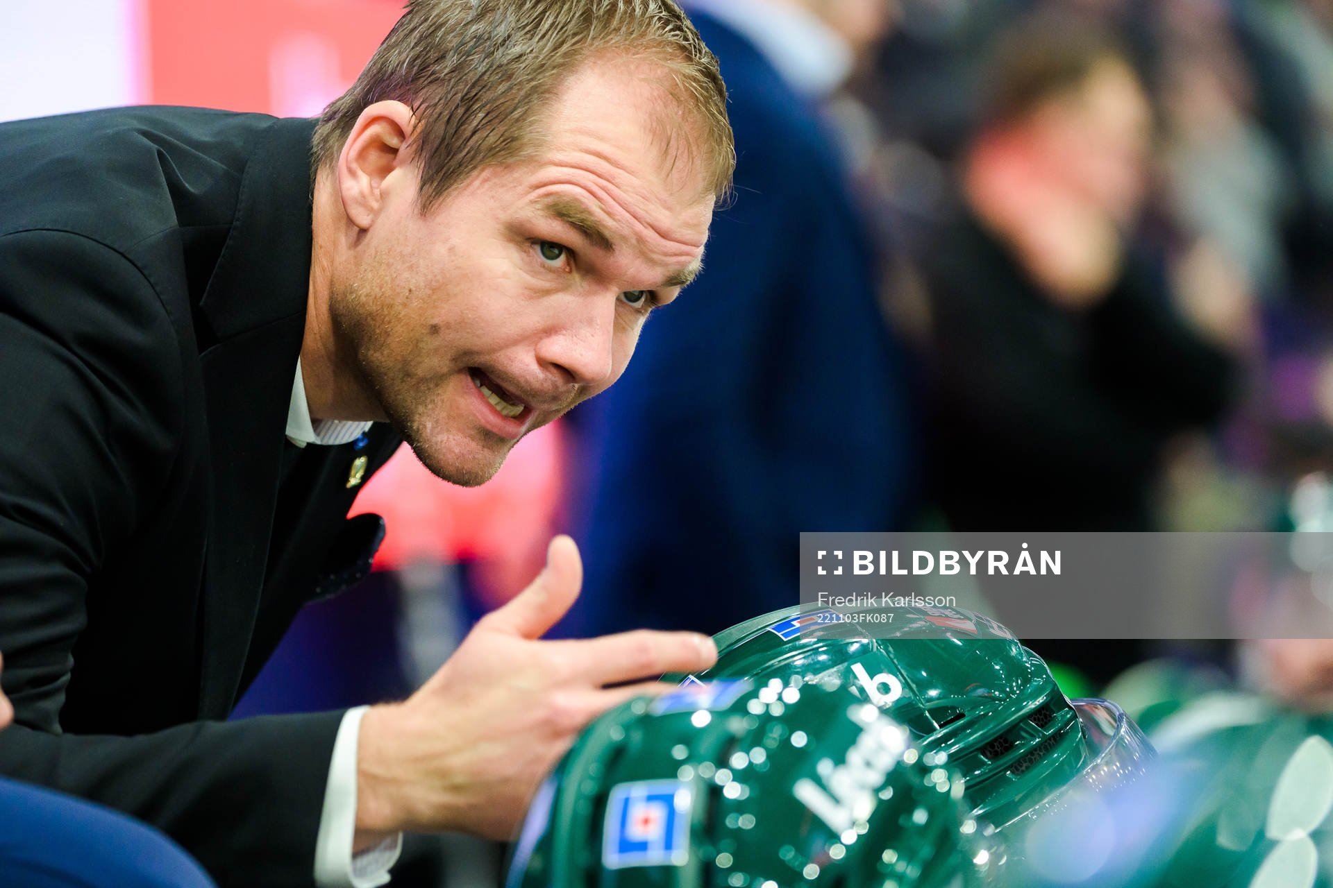Färjestads huvudtränare Tomas Mitell