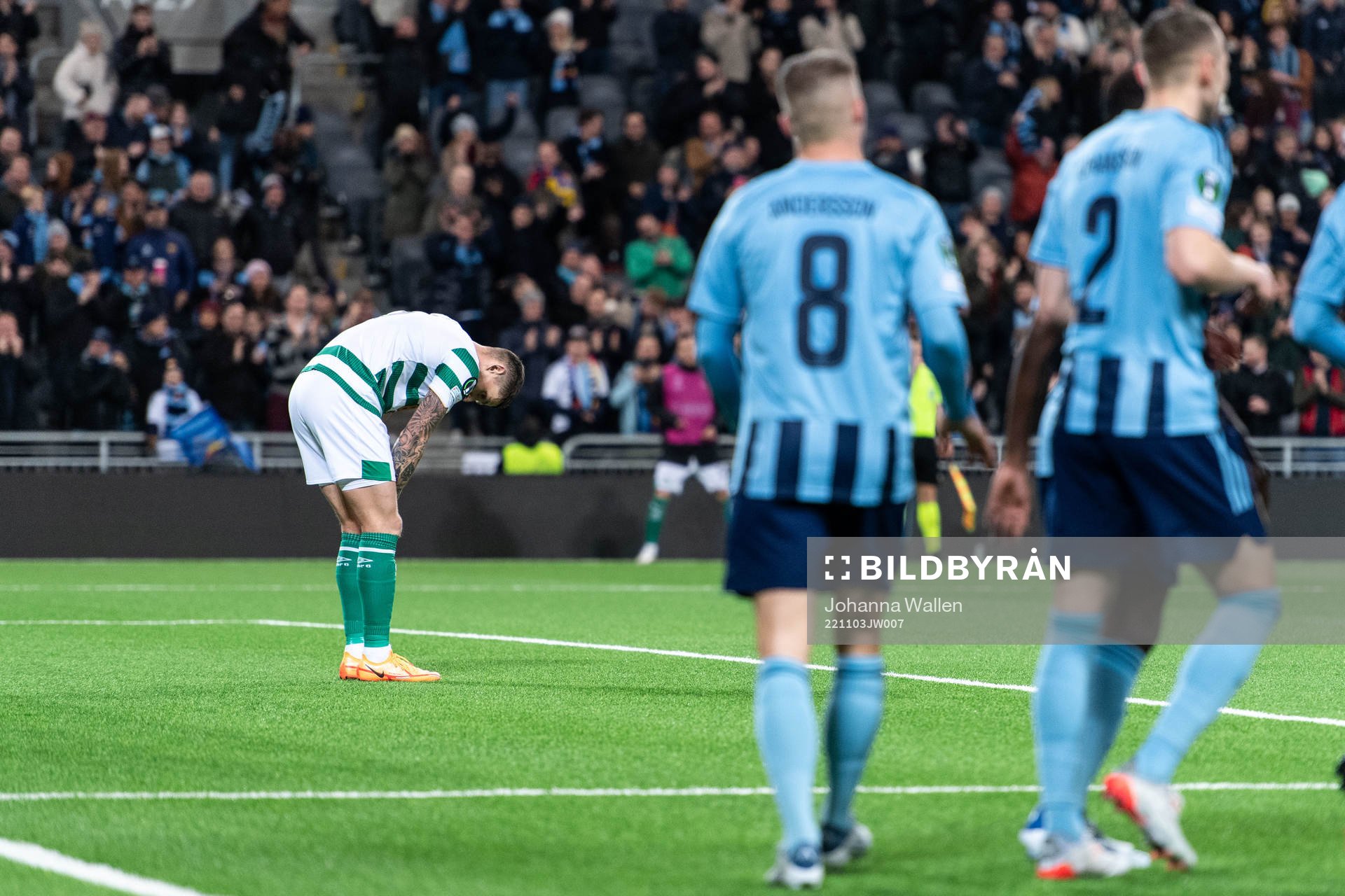Lee Grace of Shamrock Rovers looks dejected