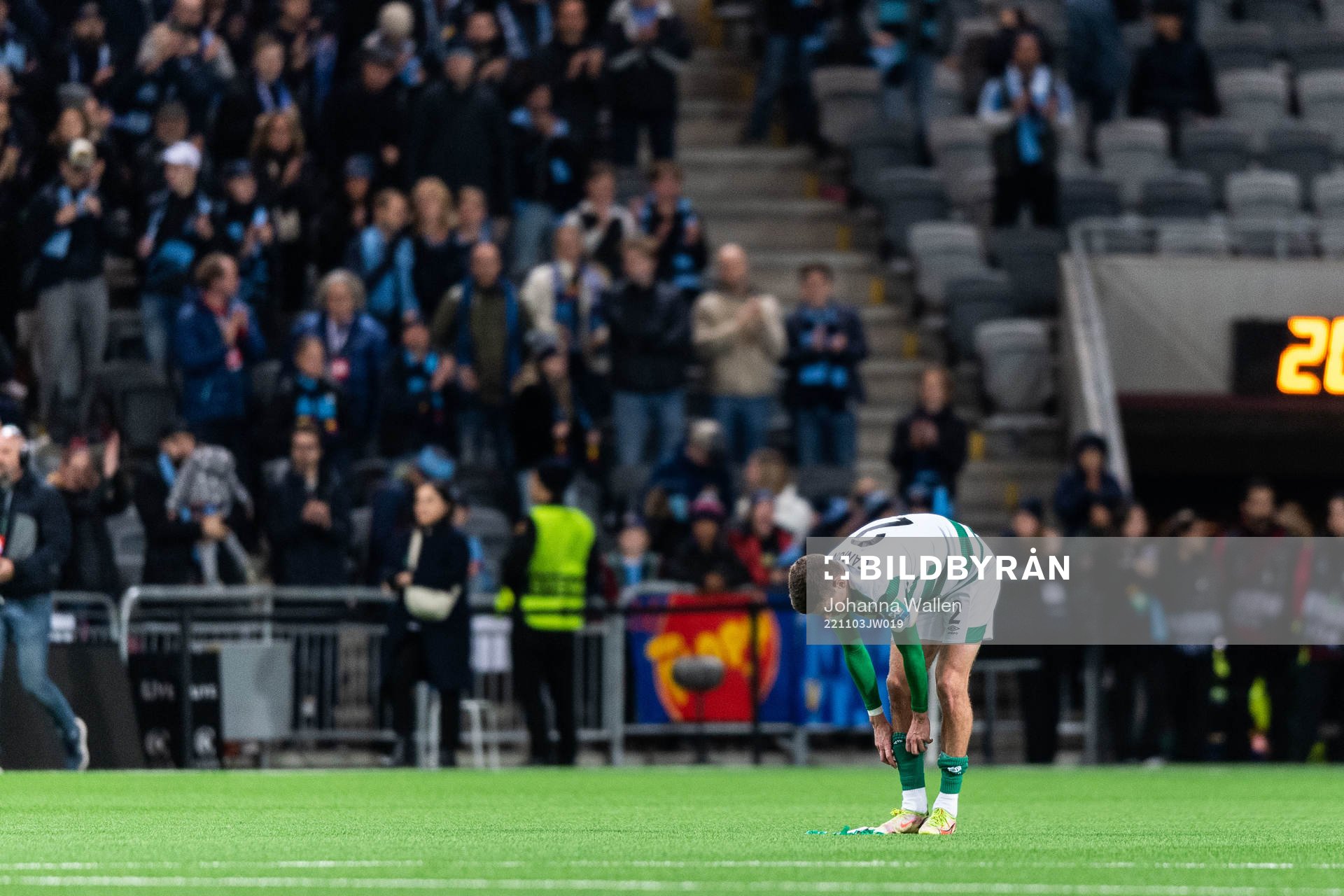 Sean Gannon of Shamrock Rovers looks dejected