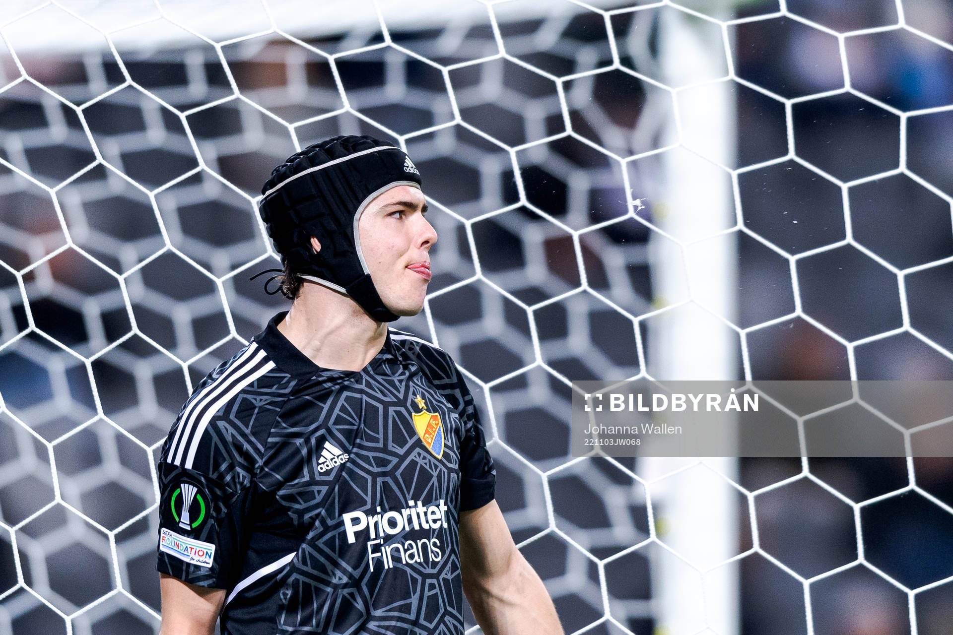 Goalkeeper Jacob Widell Zetterström of Djurgården