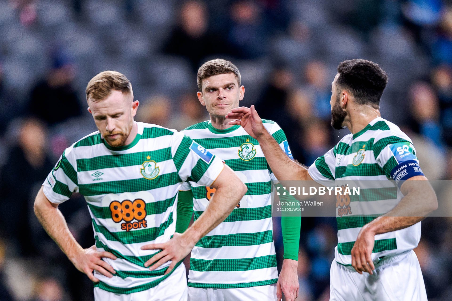 Sean Hoare, Sean Gannon and Roberto Lopes of Shamrock
