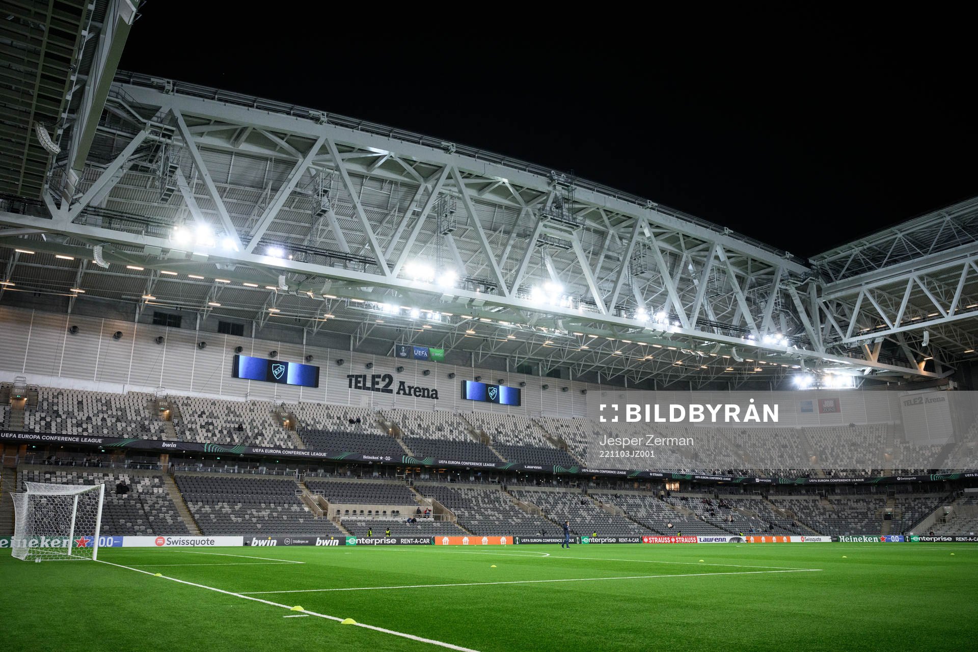 Interior view of Tele2 Arena