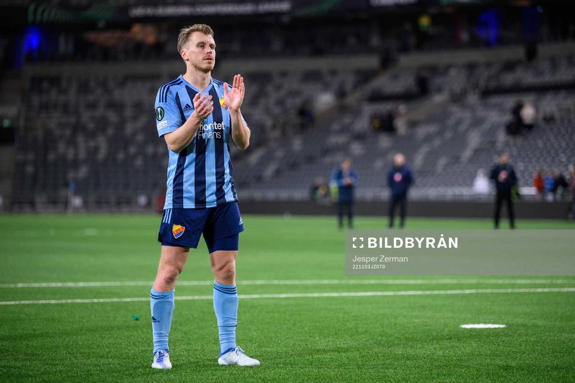 Rasmus Schuller of Djurgården looks dejected