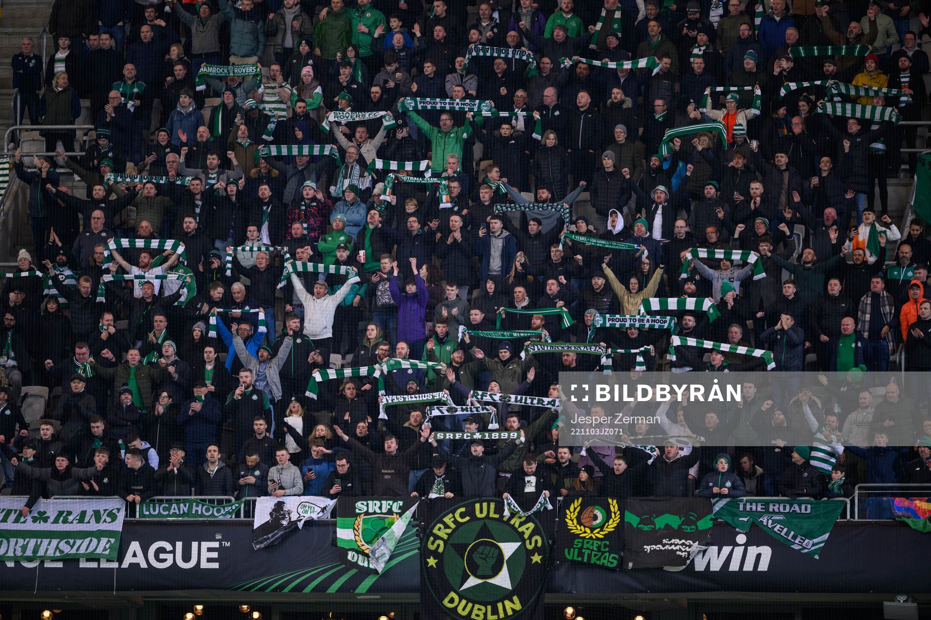Supporters of Shamrock Rovers