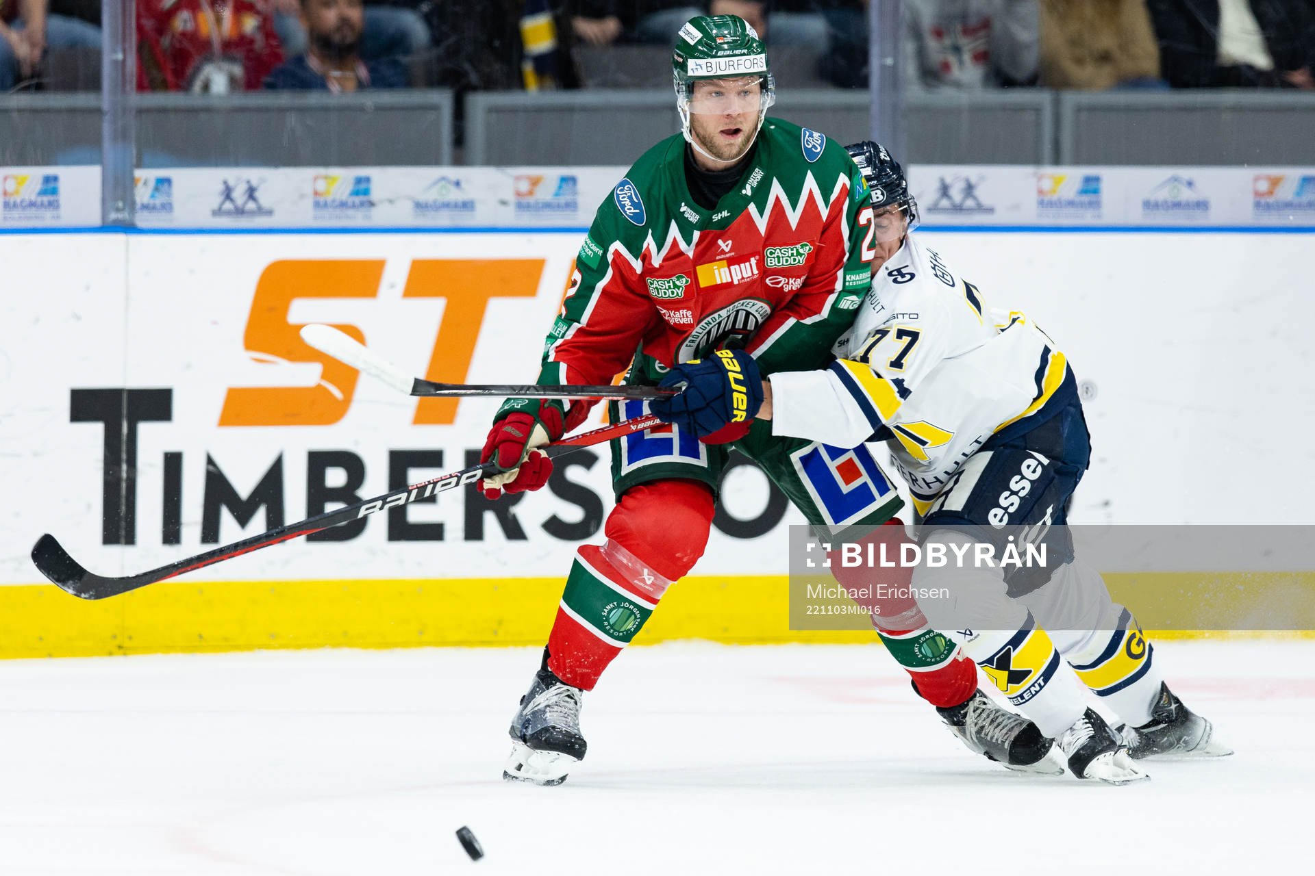 Frölundas Christian Folin och HV71s Herman Hansson
