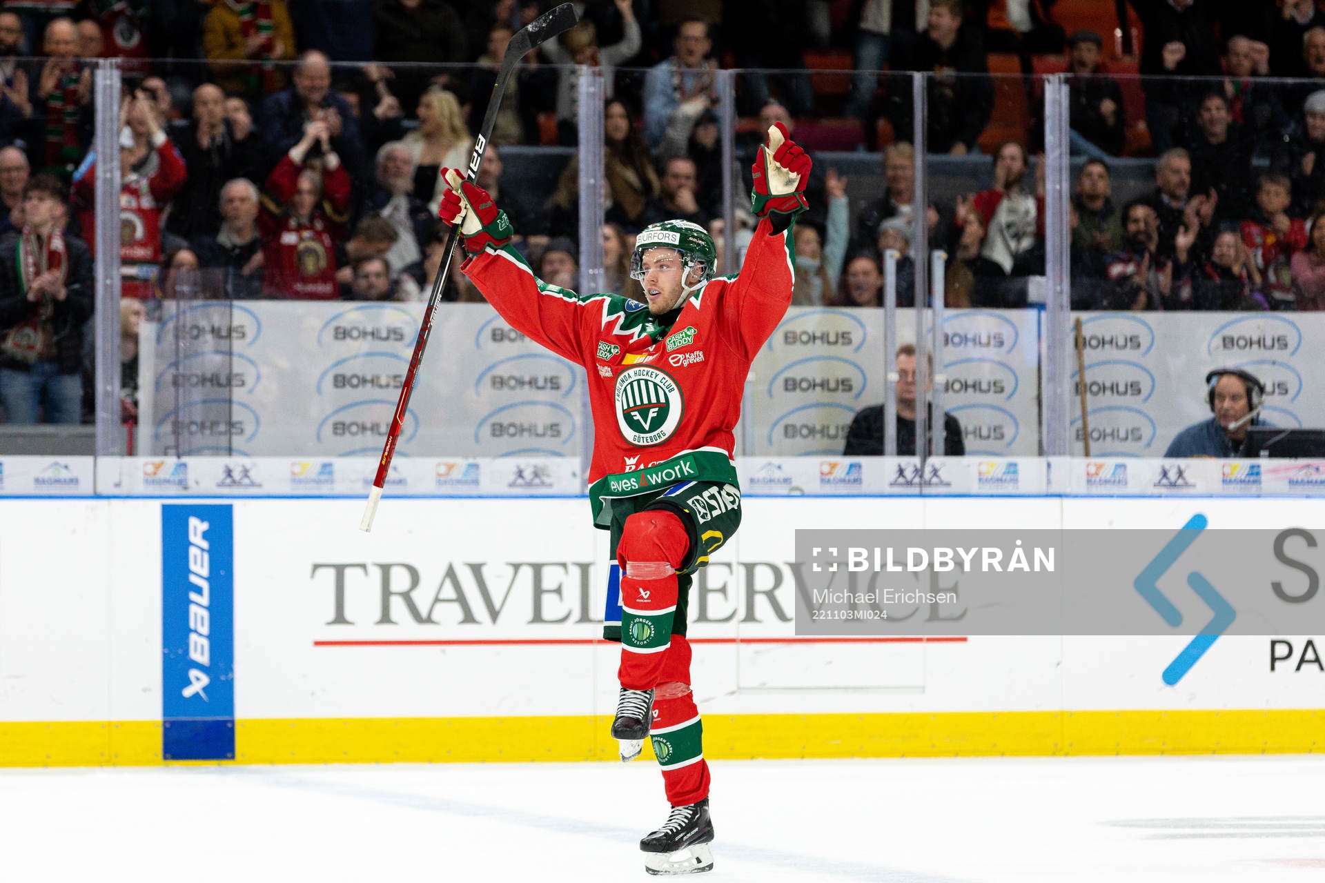 Frölundas Filip Johansson jublar