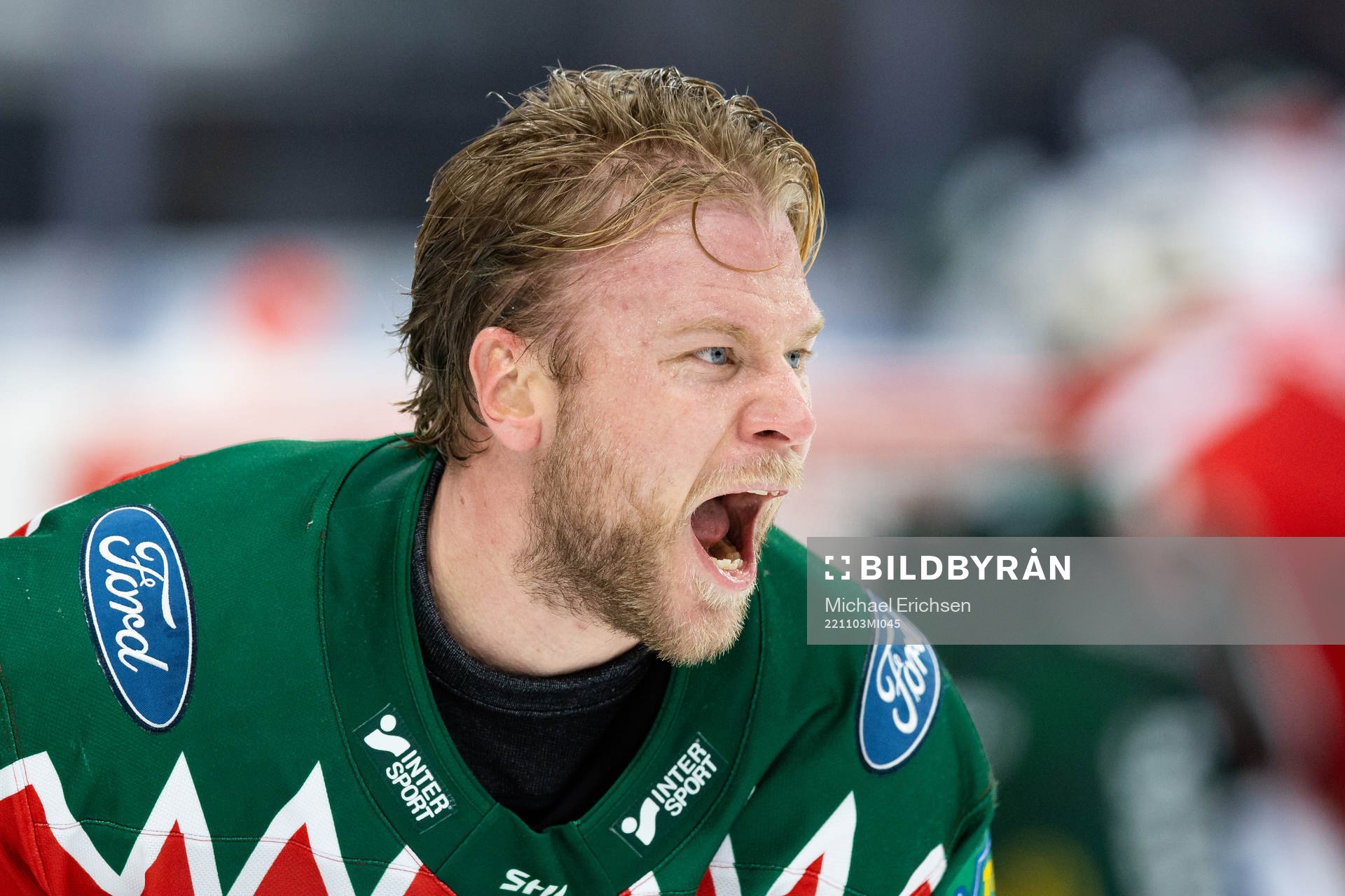 Frölundas Christian Folin reagerar