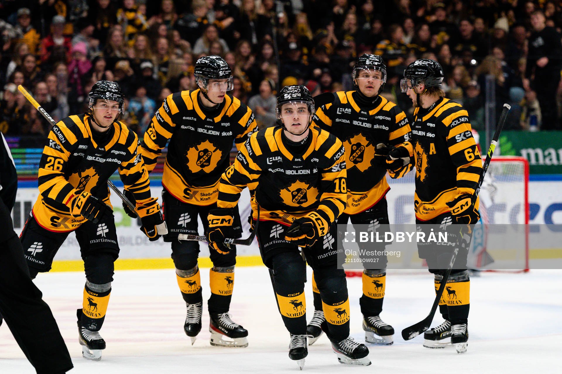 Skellefteås Elias Stenman, Simon Robertsson , Albin