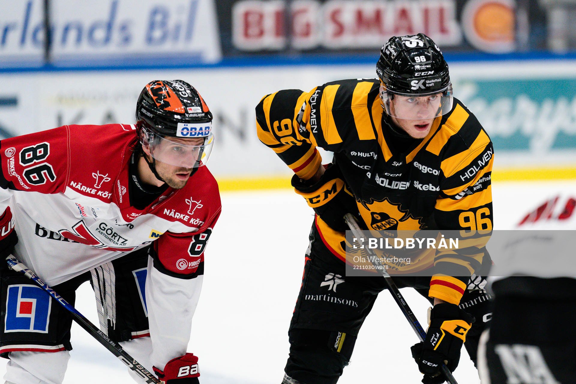 Örebros Mathias Bromé och Skellefteås Rickard Hugg