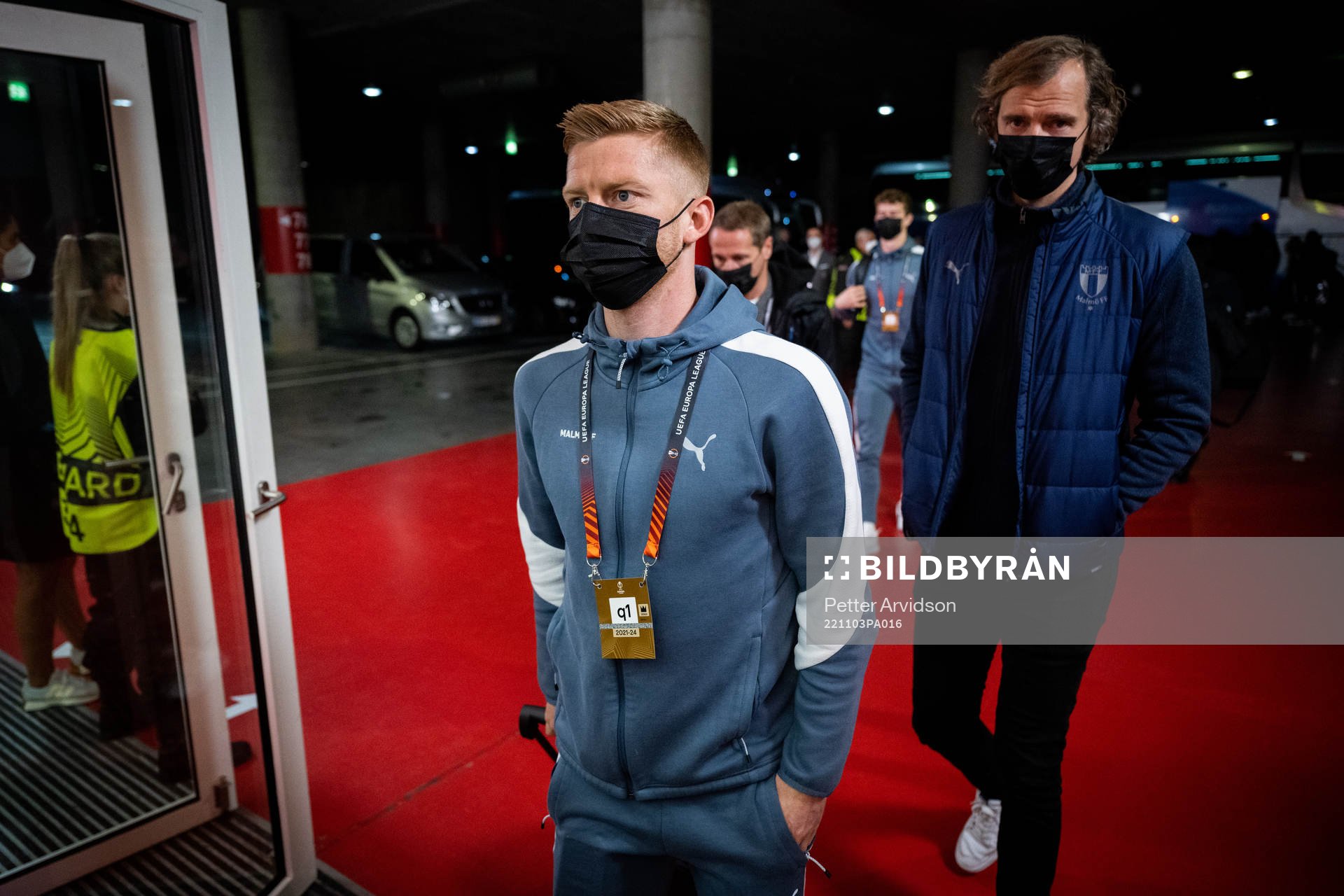 Anders Christiansen arrives to the stadium