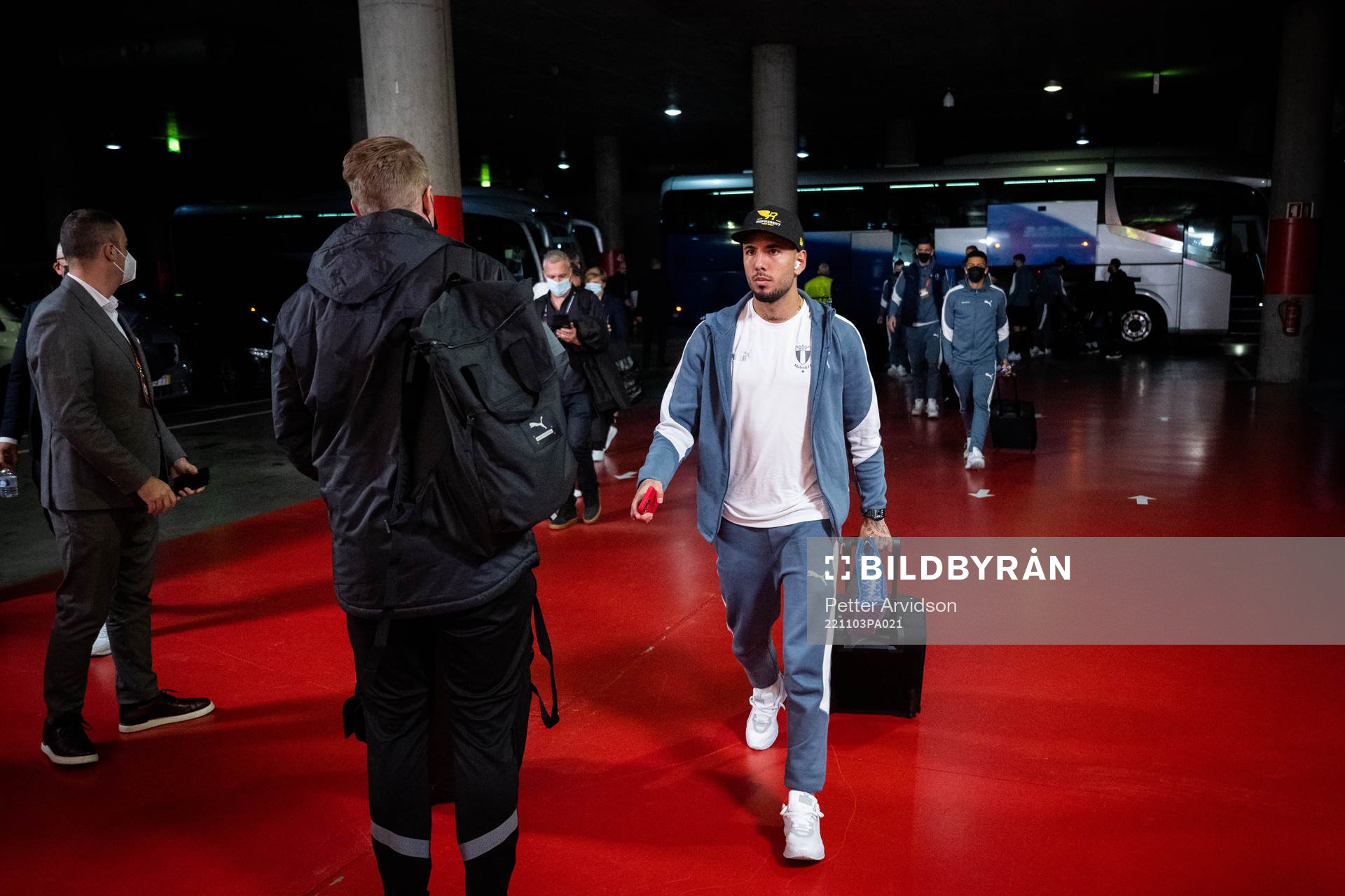 Sergio Pena arrives to the stadium