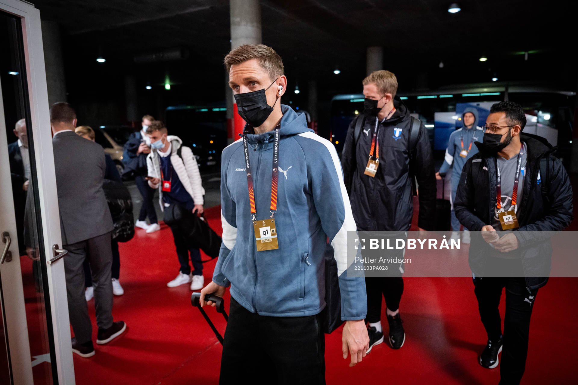 Søren Rieks arrives to the stadium