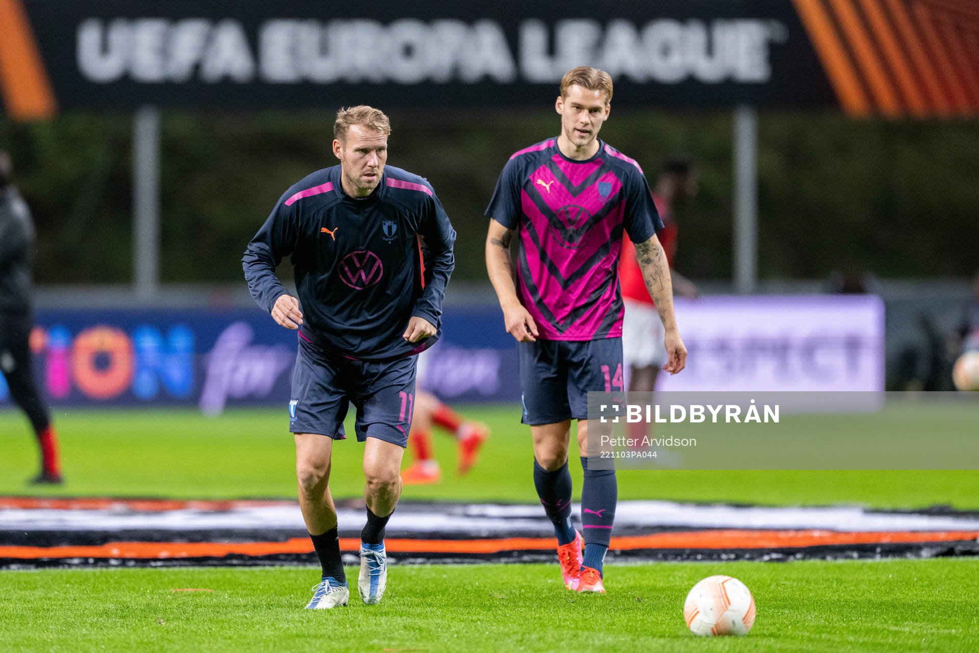 Ola Toivonen and Felix Beijmo of Malmö FF