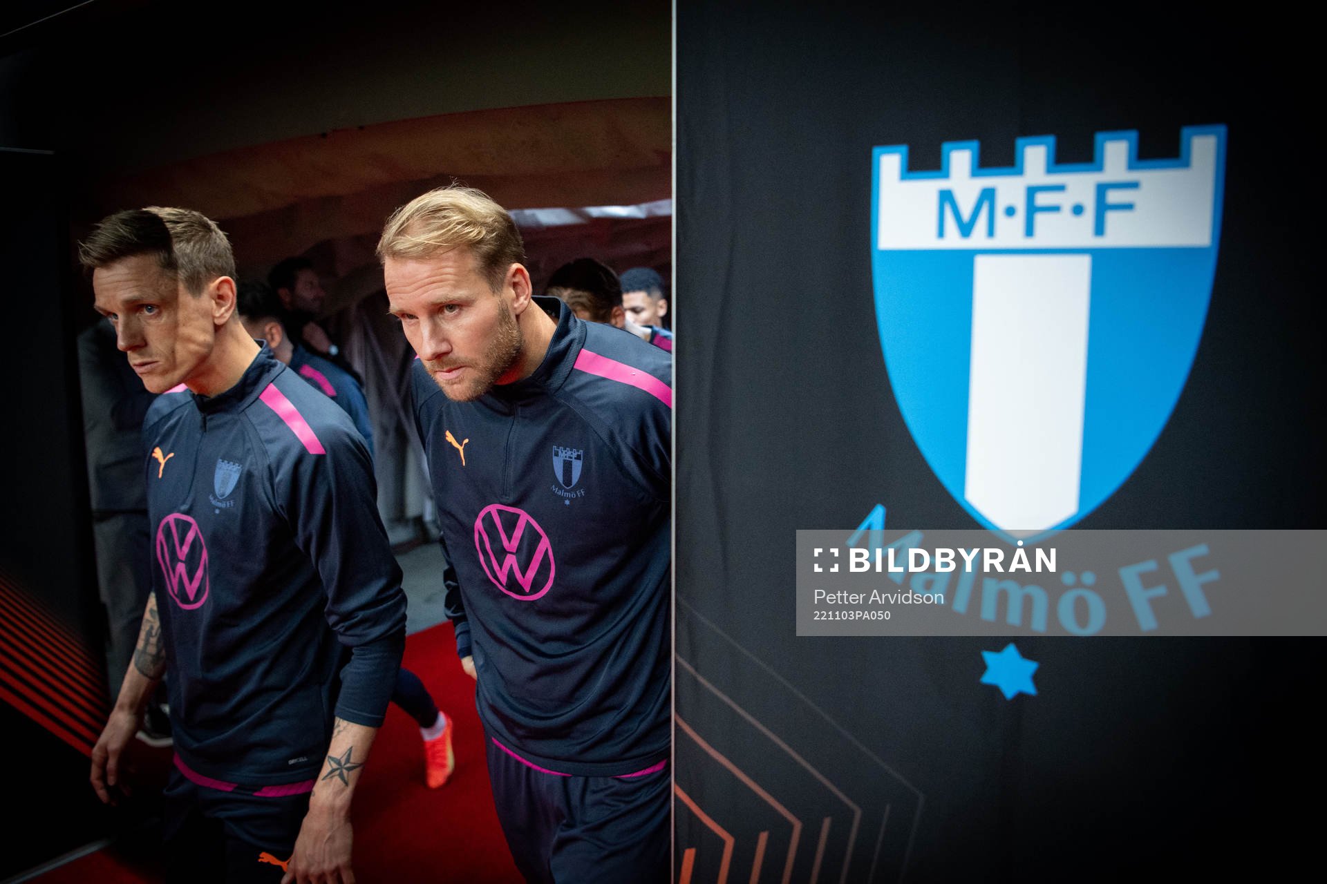 Søren Rieks and Ola Toivonen of Malmö FF