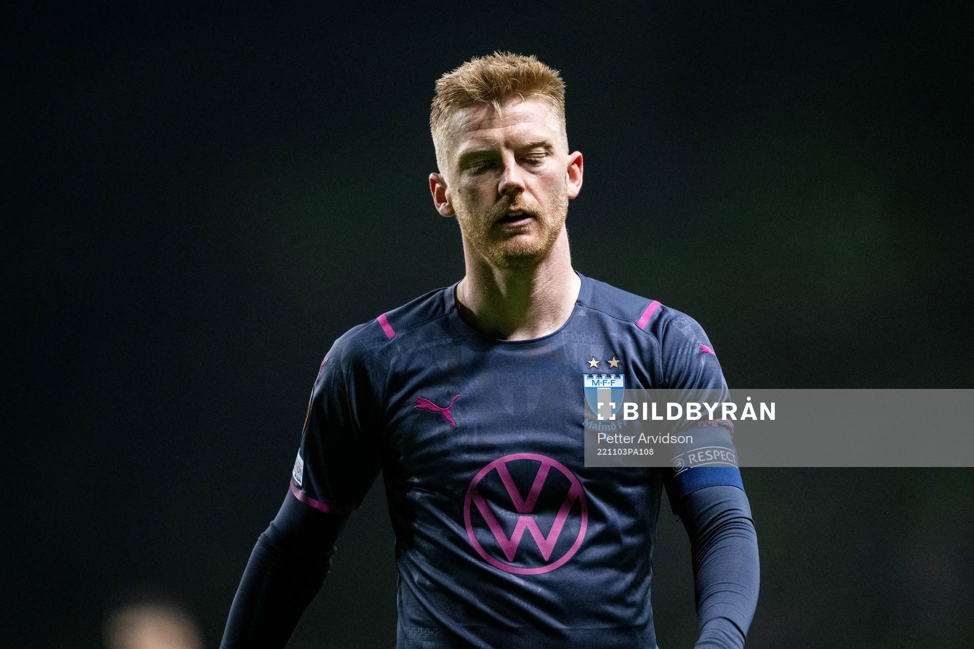 Anders Christiansen of Malmö FF looks dejected