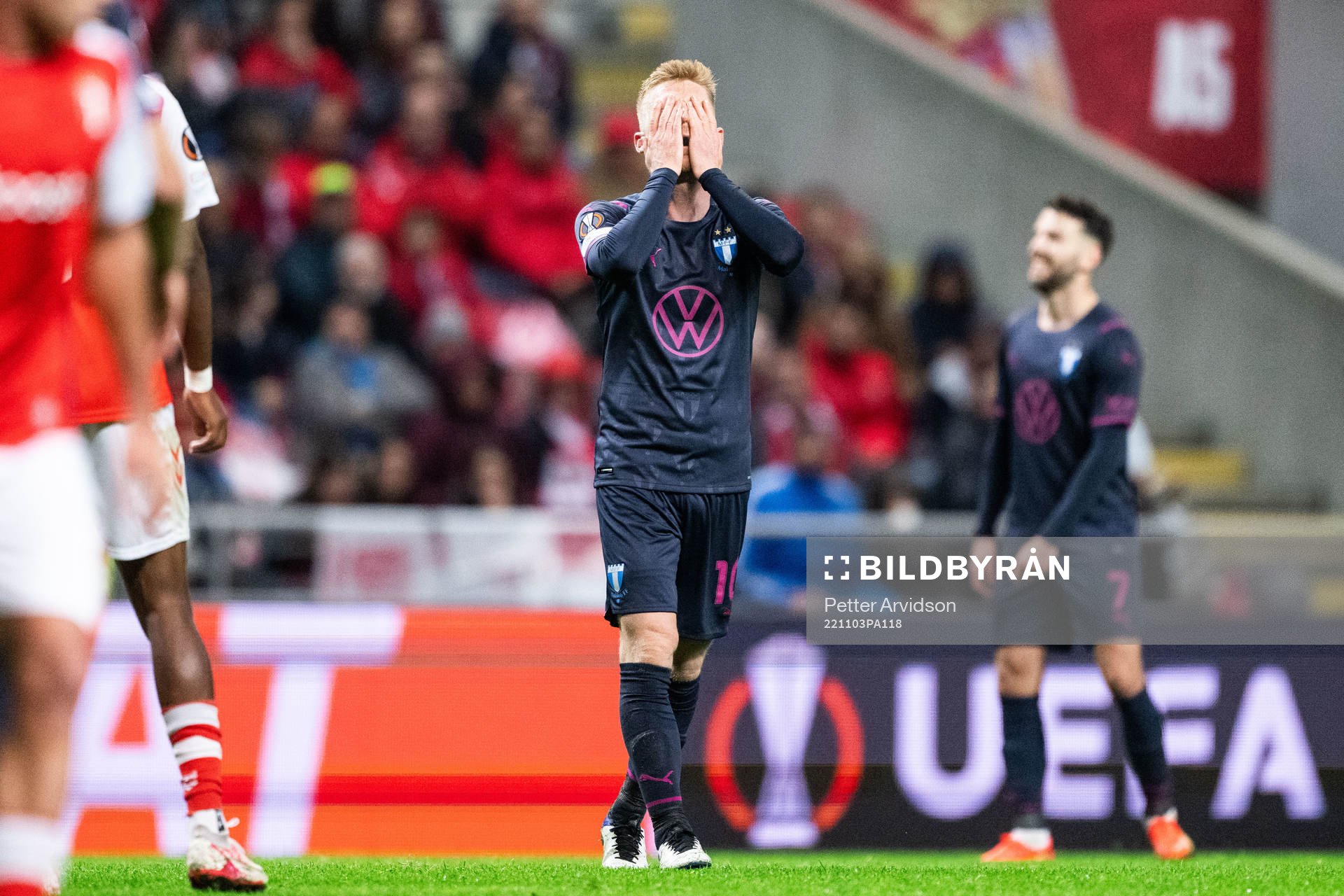 Anders Christiansen of Malmö FF looks dejected