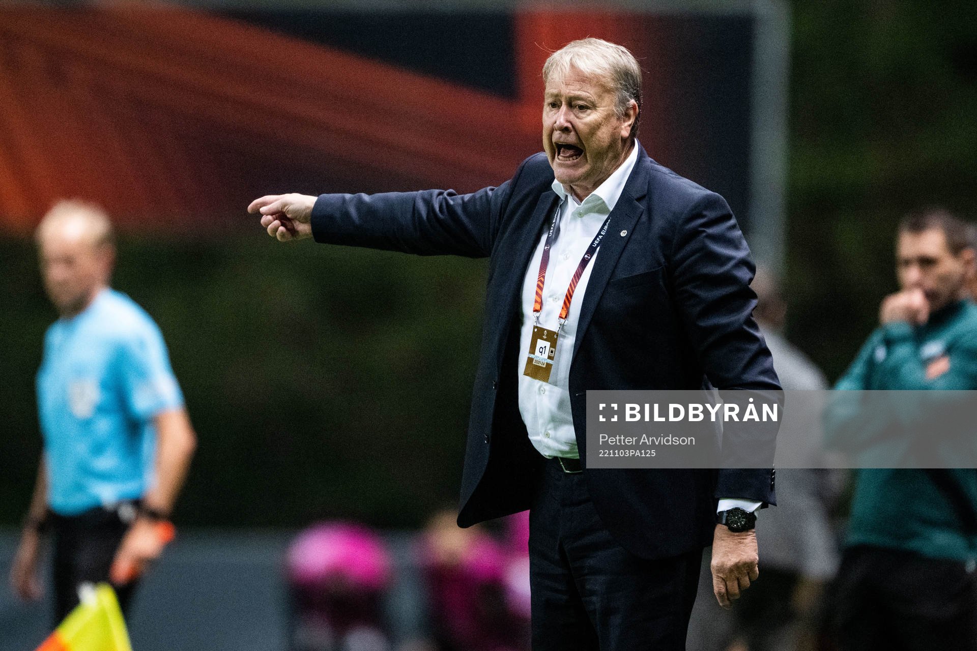Head coach Åge Hareide of Malmö FF during the UEFA Europa League between Braga and Malmö FF on November 3, 2022 in Braga. 