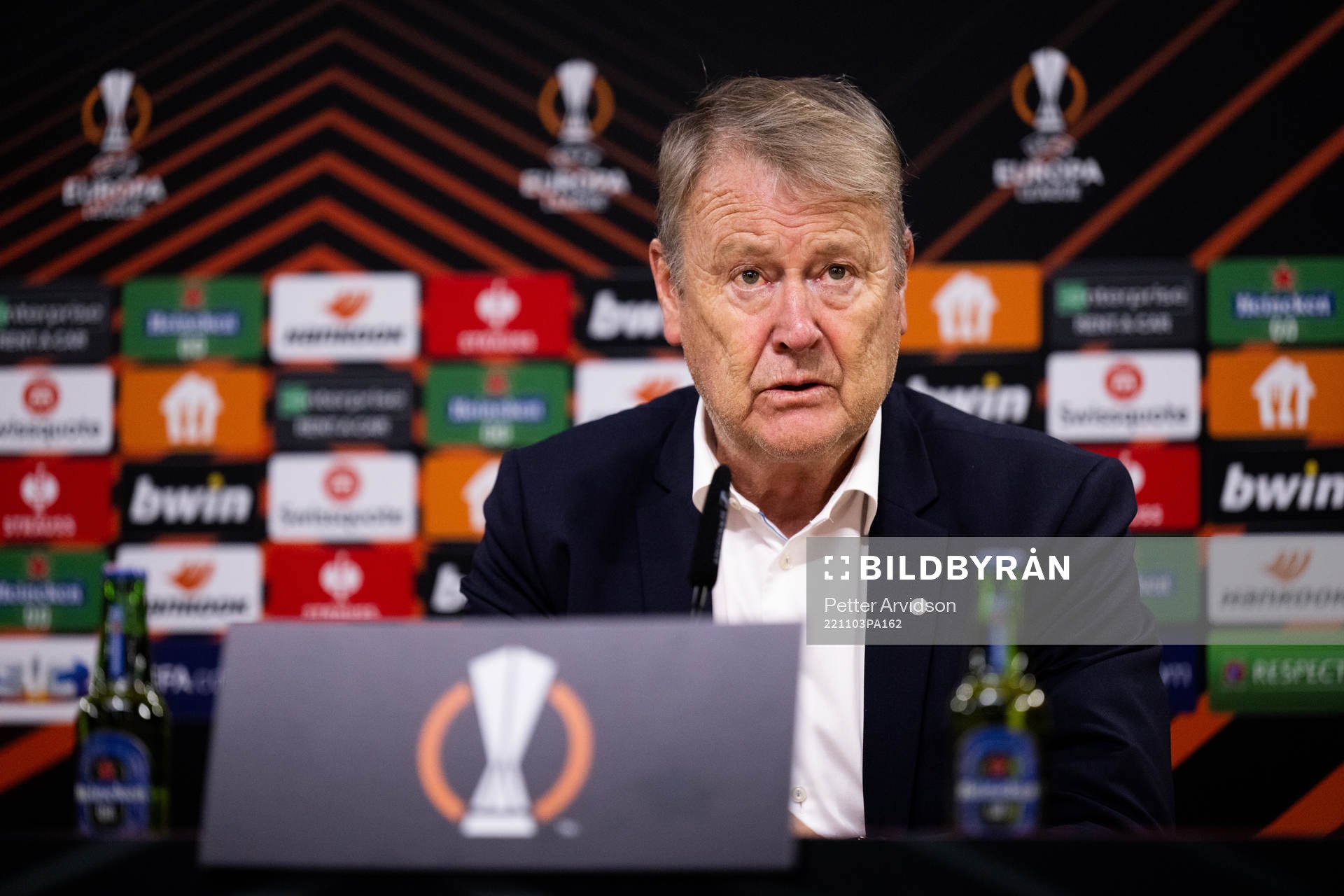 Head coach Åge Hareide of Malmö FF