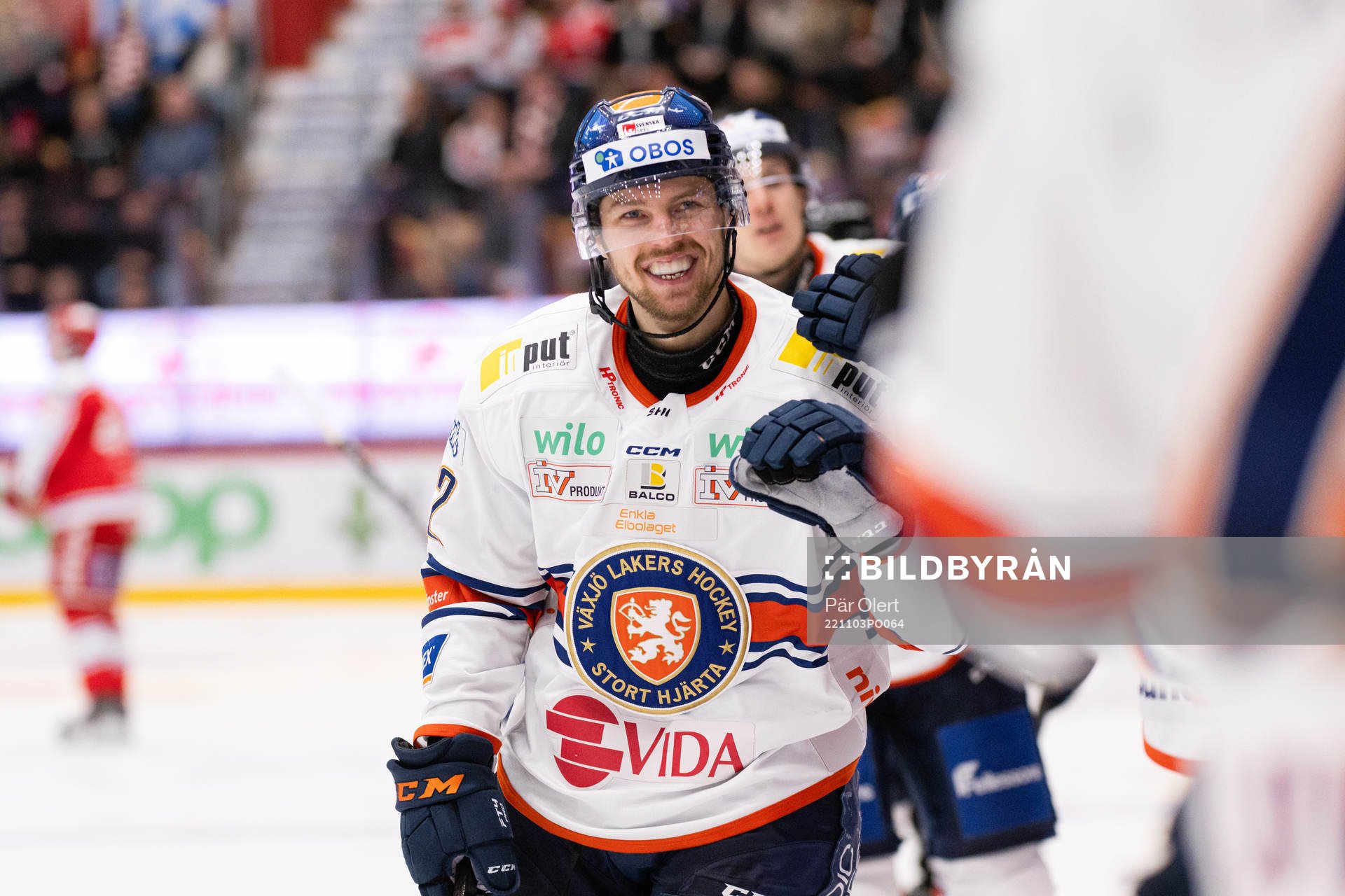 Växjös Manuel Ågren jublar