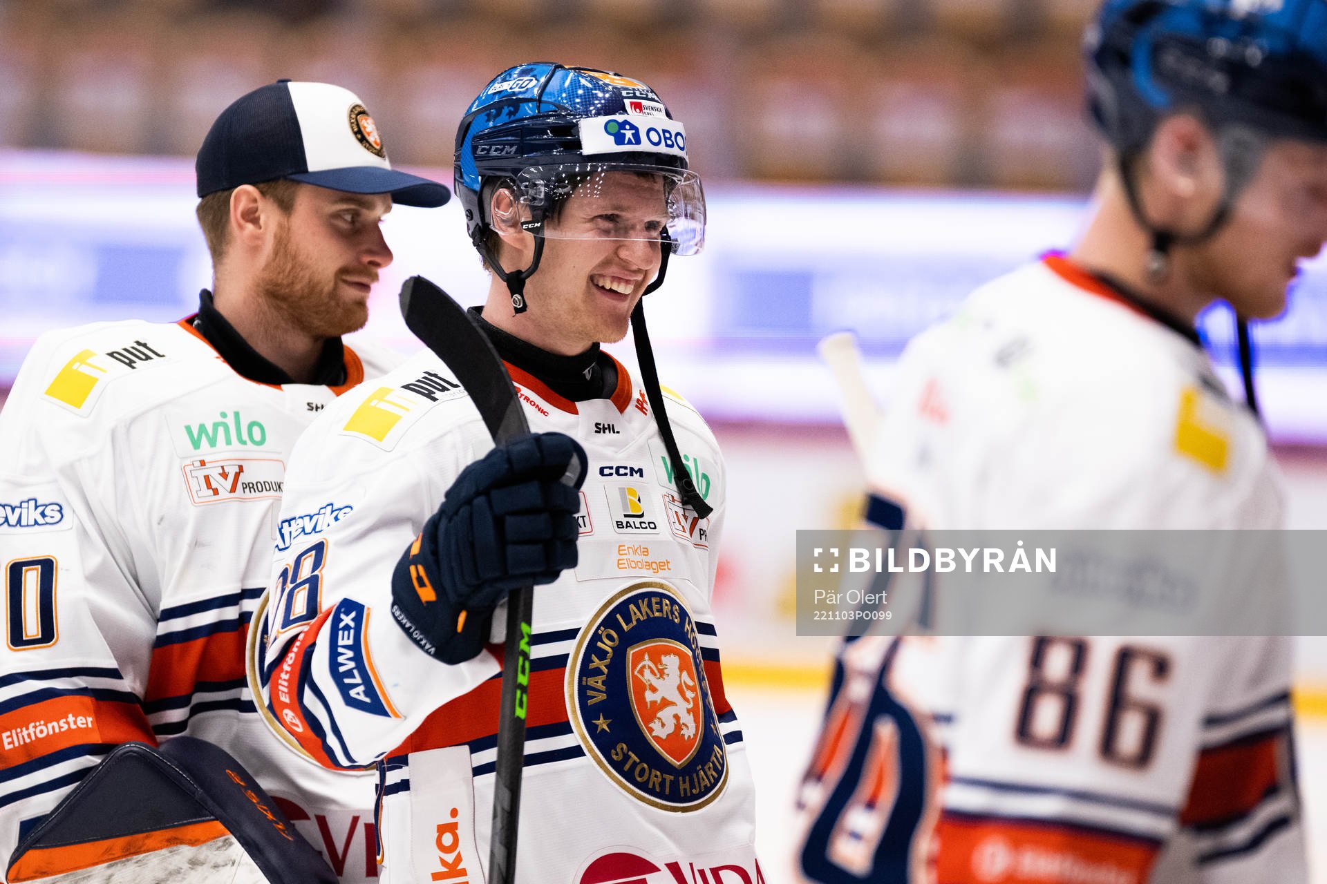Växjös Hugo Gustafsson jublar