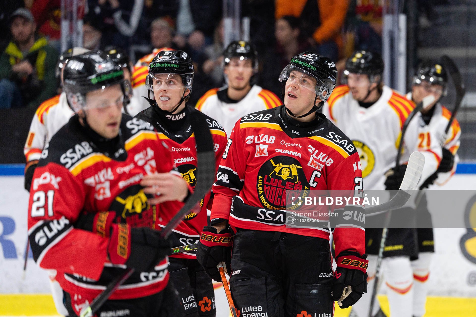 Luleås Jesper Sellgren och Erik Gustafsson deppar