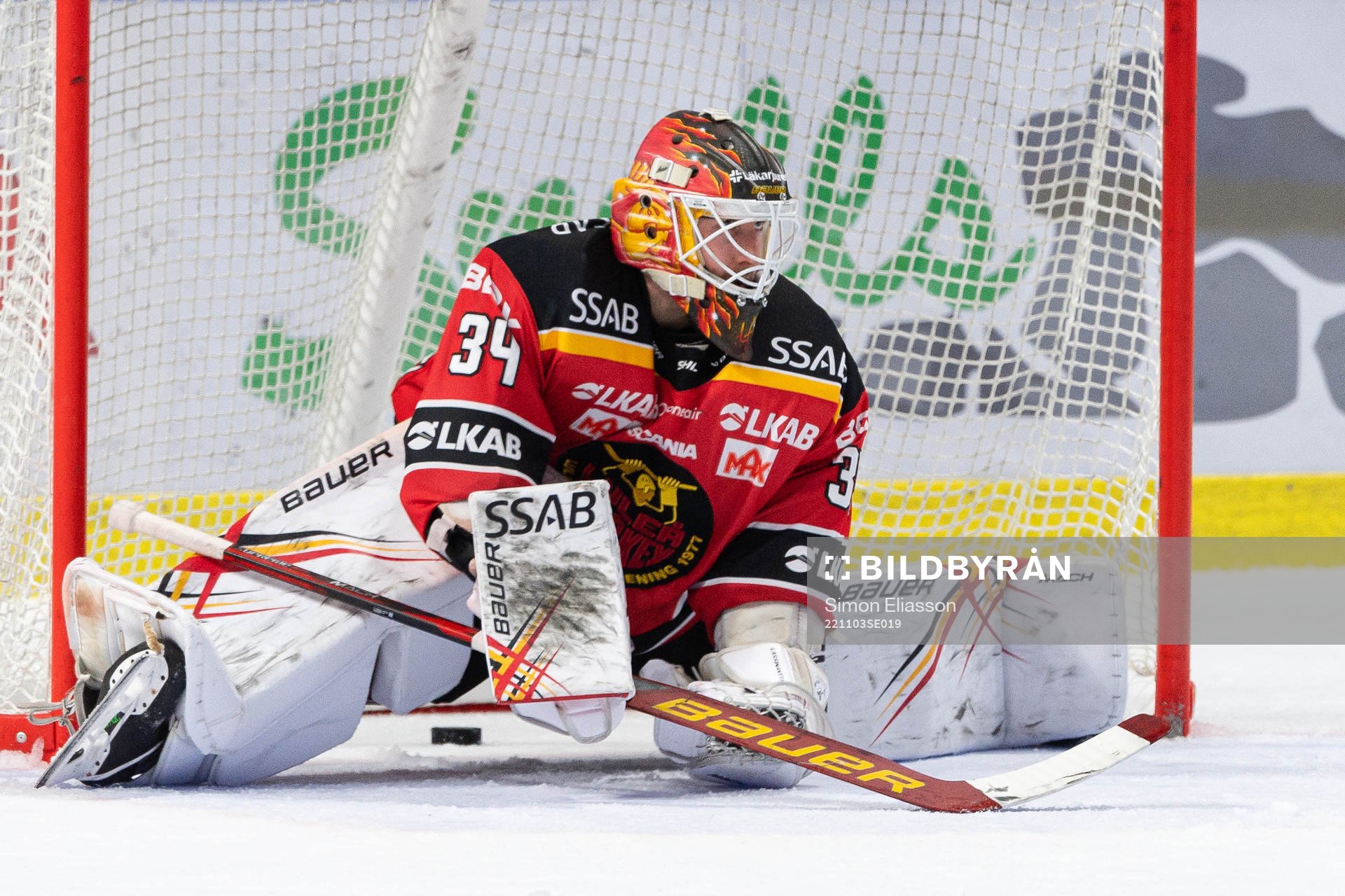 Luleås målvakt Joel Lassinantti deppar