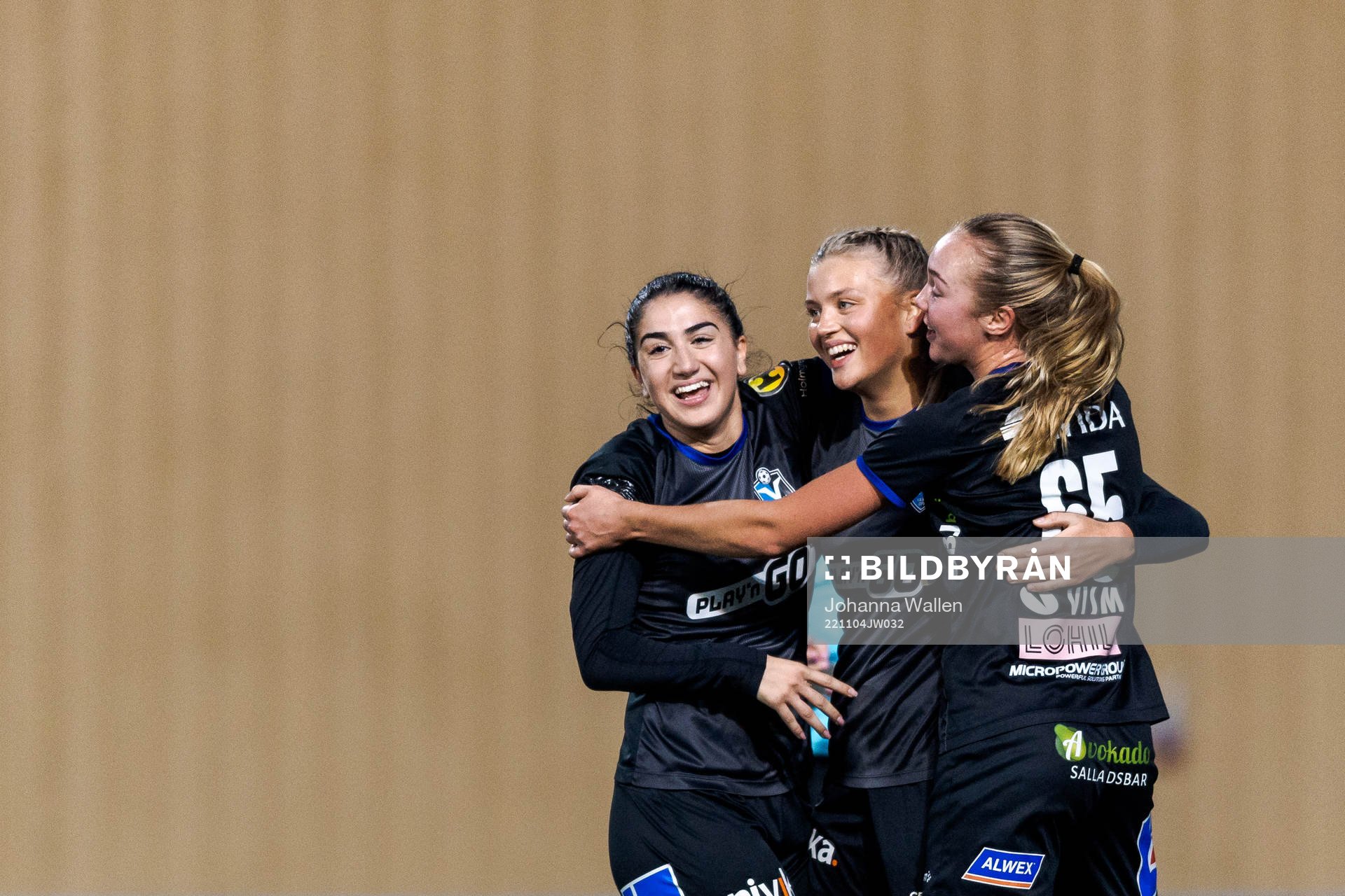 Växjös Izabell Afram, Matilda Nivard och Ebba Cronholm