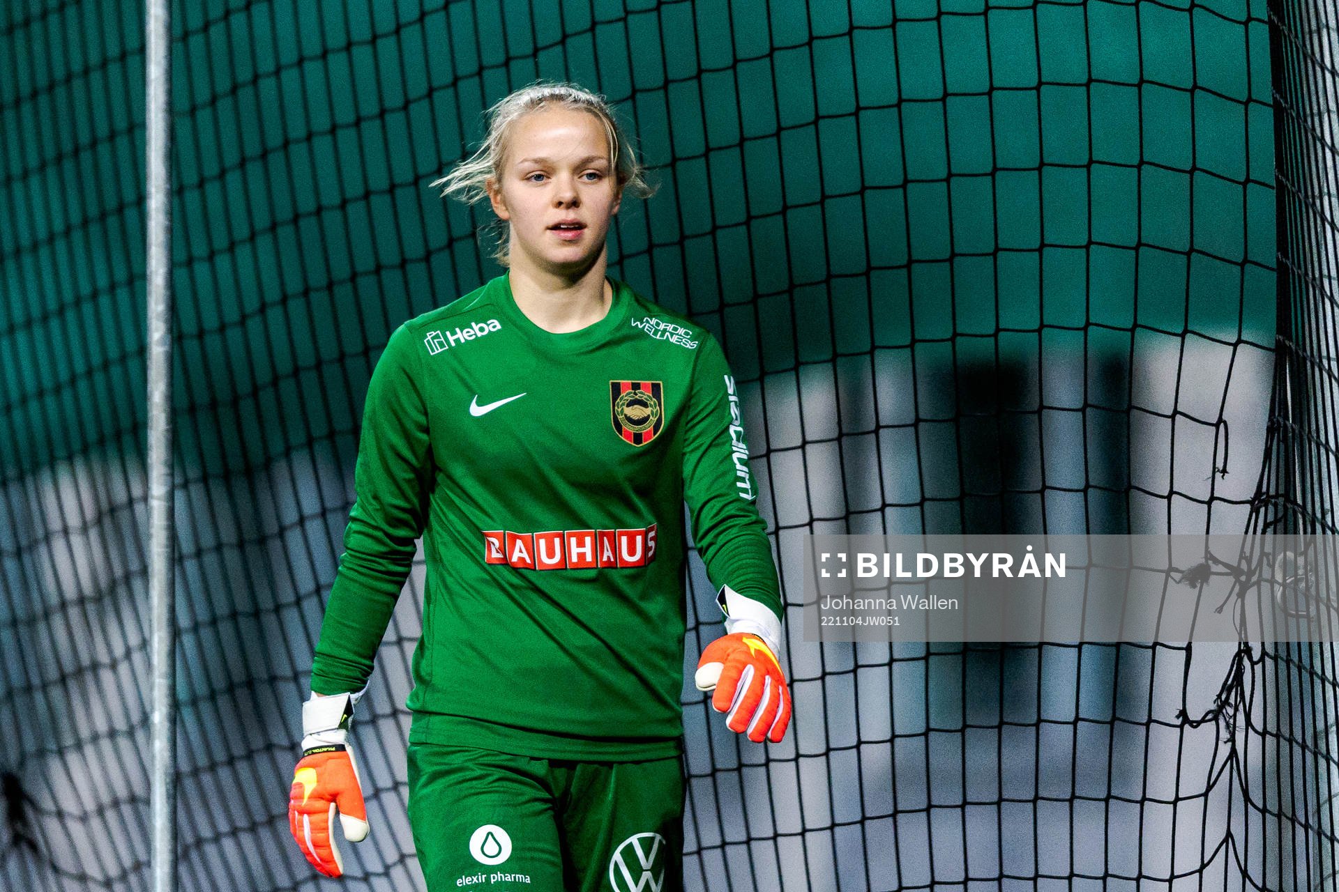 Brommapojkarnas målvakt Nadine Allard
