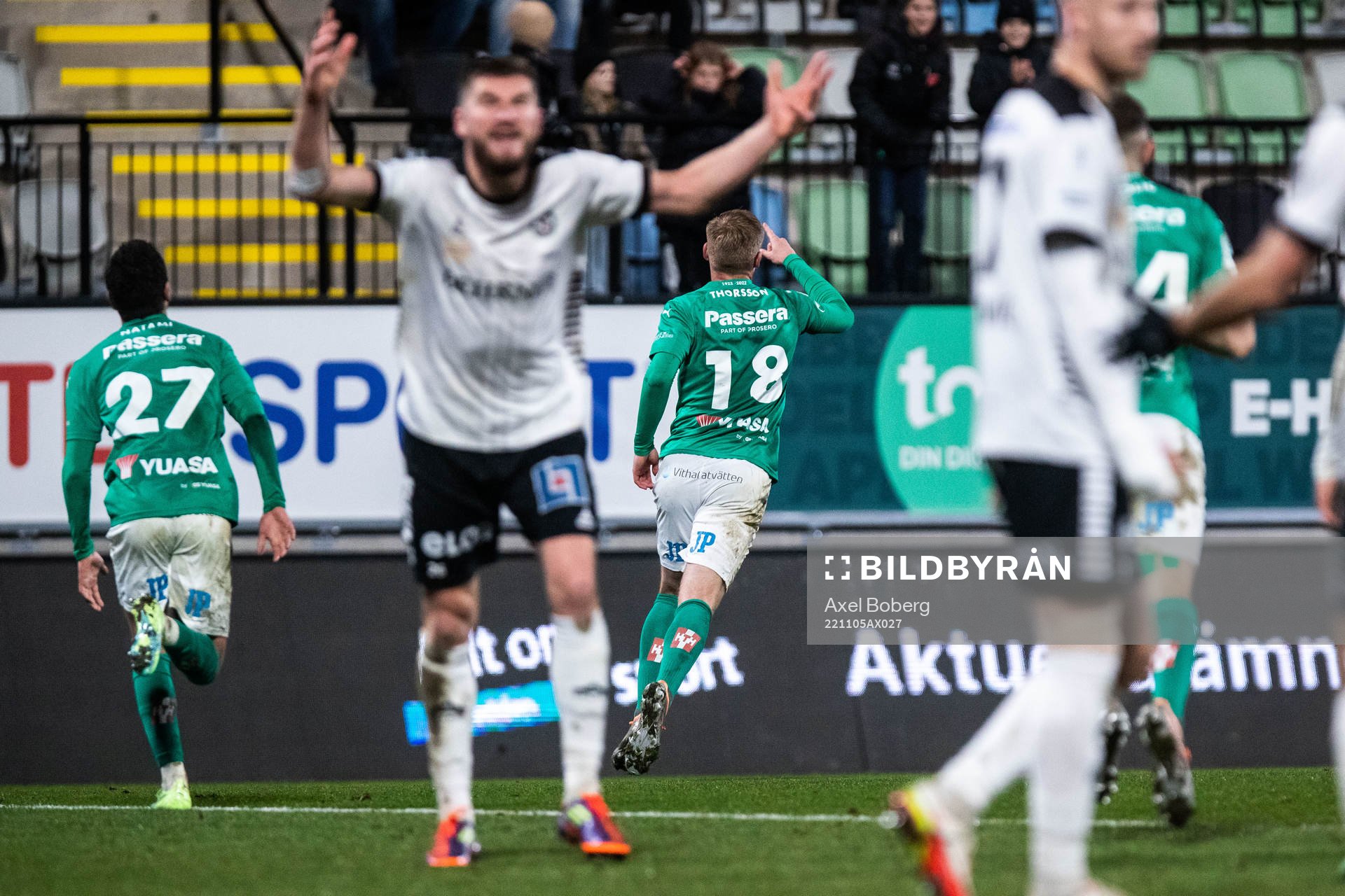 Jönköpings Södras Anton Thorsson jublar