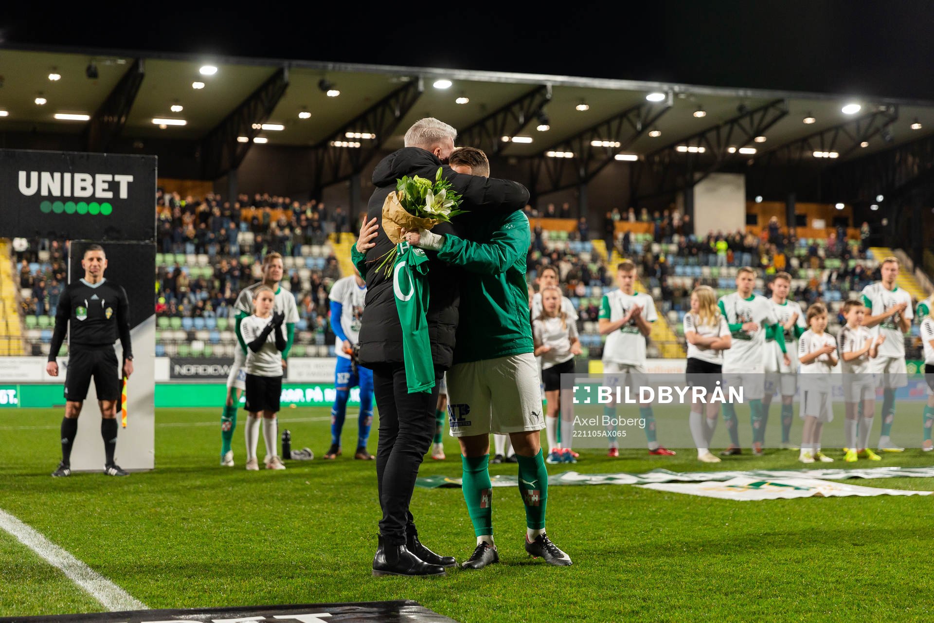Jönköpings Södras Fredric Fendrich och ordförande Mats