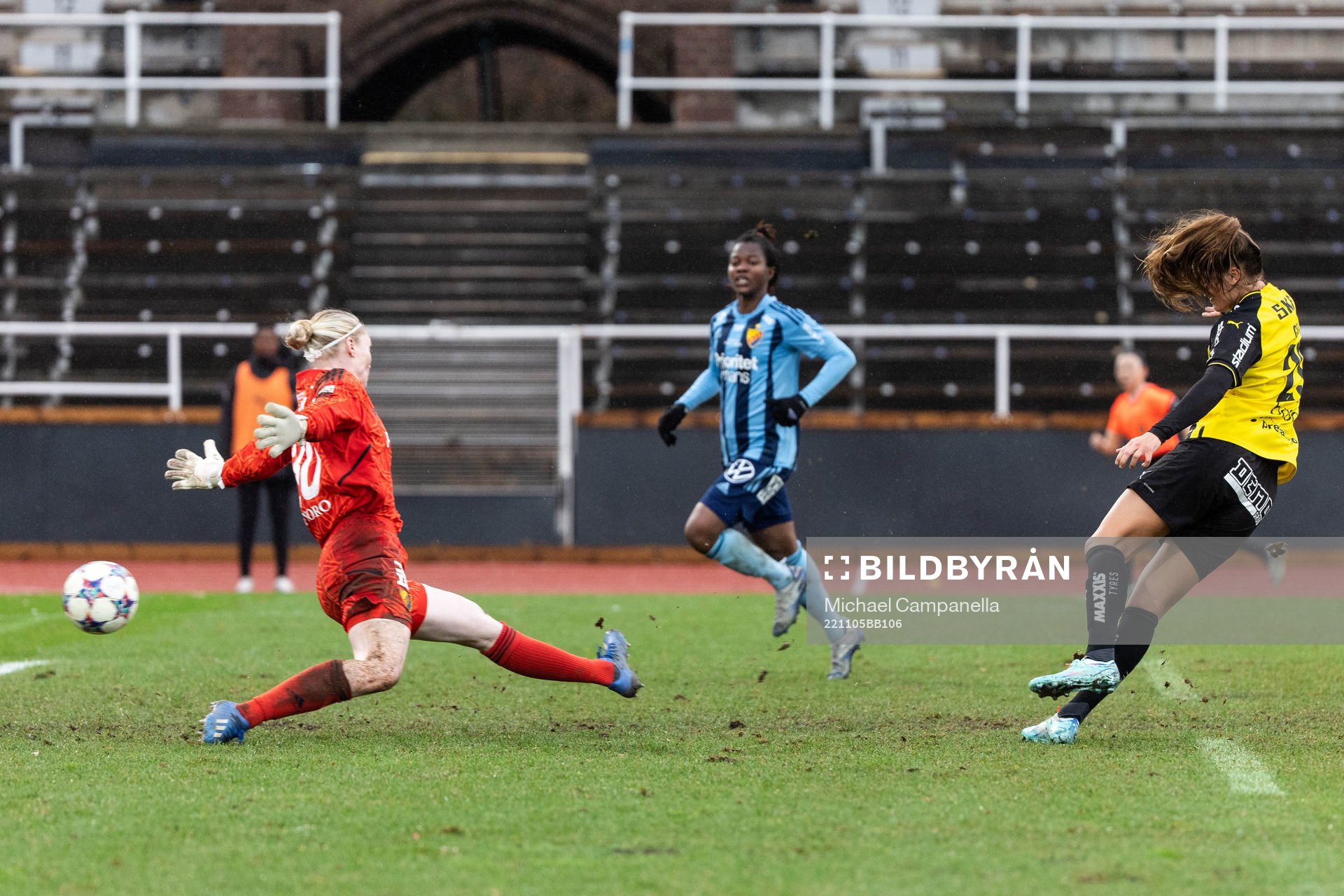 Häckens Mille Gejl Jensen gör 1-3 bakom Djurgårdens