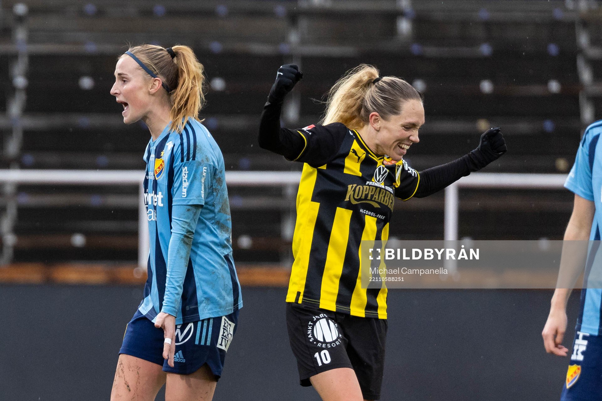 Häckens Elin Rubensson jublar