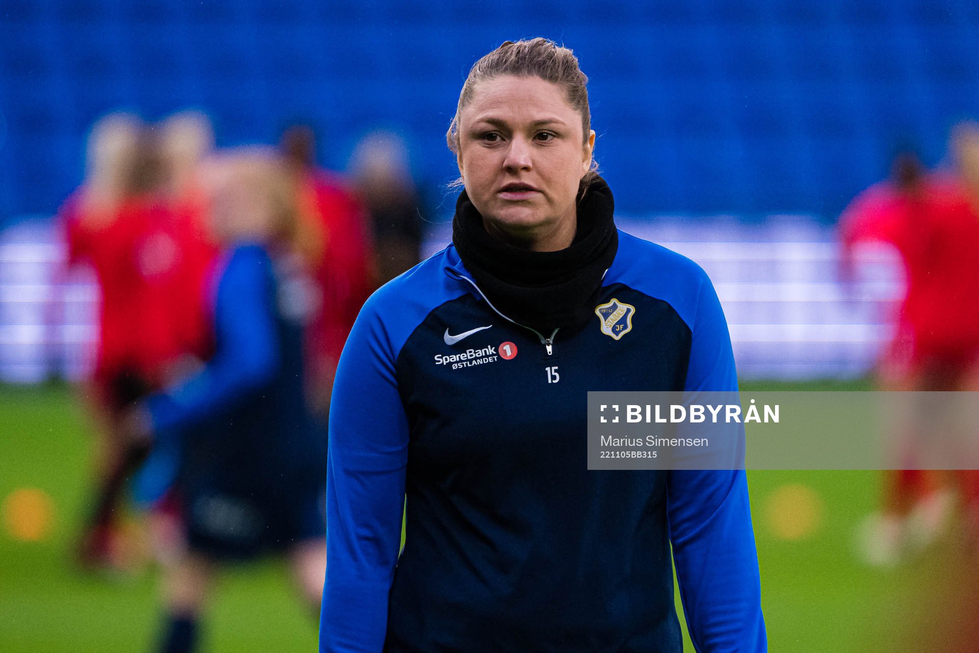 Kim Maria Sundlöv of Stabæk warms up ahead of the women’s cup final match between Brann and Stabæk on November 5, 2022 in Oslo.