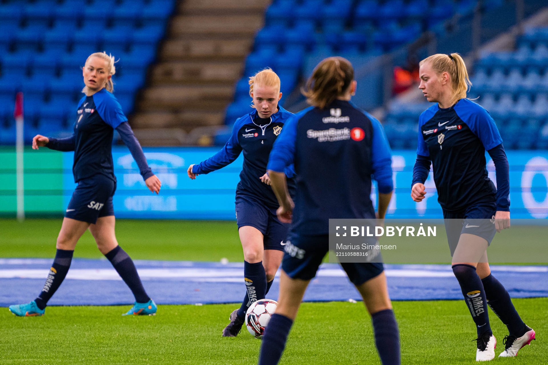 Thea Loennecken of Stabæk warms up ahead of the women’s cup final match between Brann and Stabæk on November 5, 2022 in Oslo.
