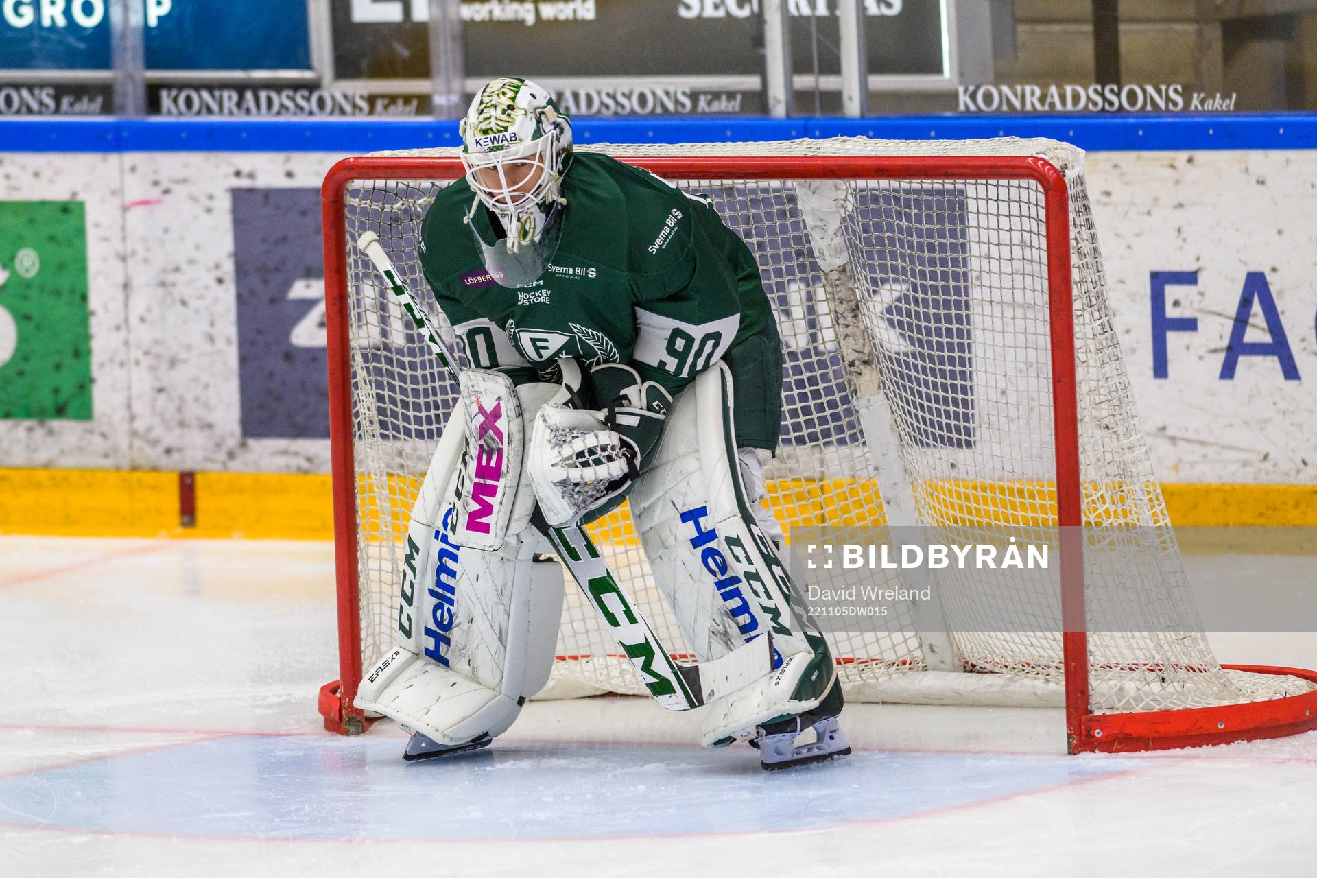 Färjestads målvakt Matthew Tomkins