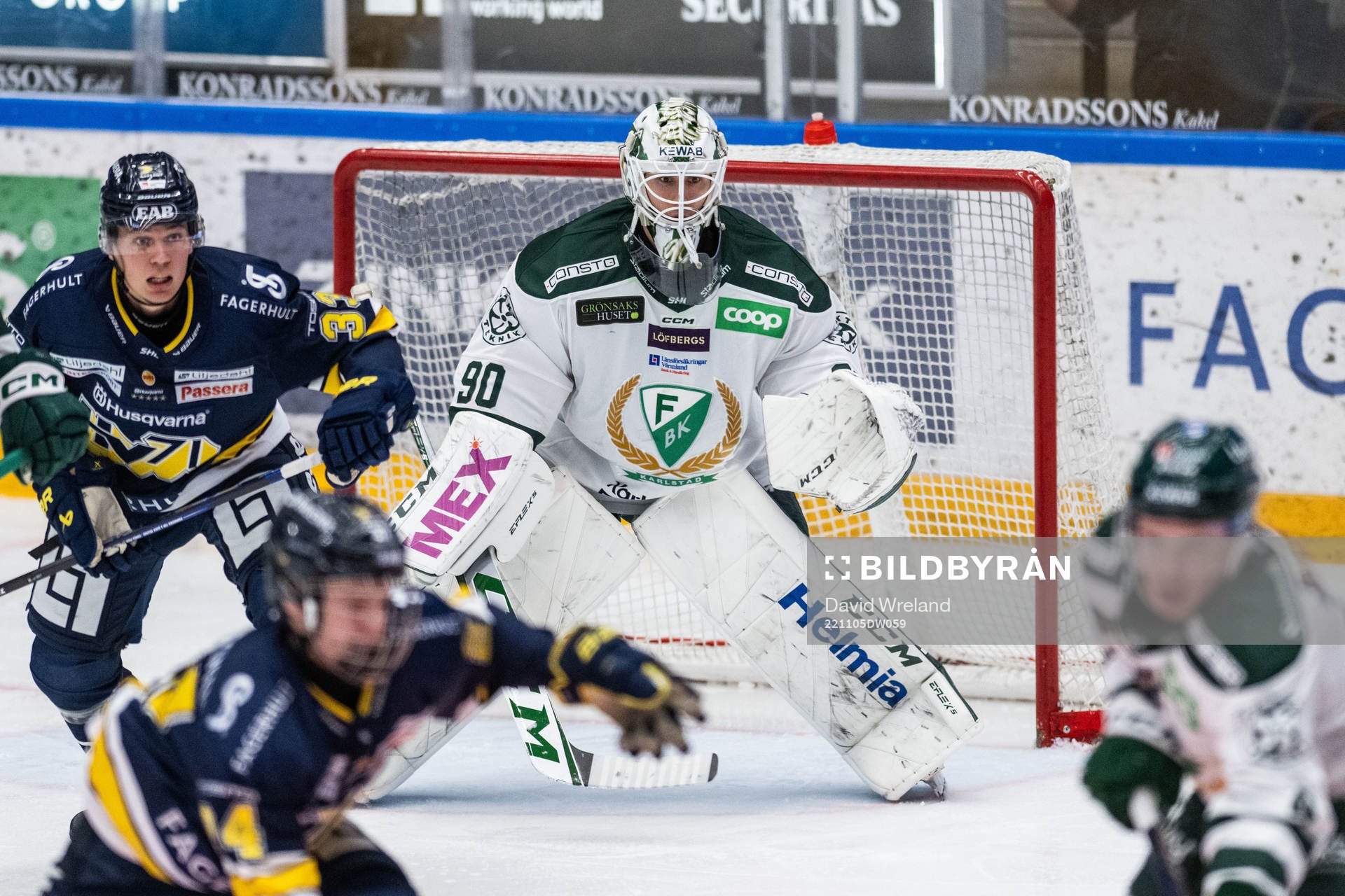 Färjestads målvakt Matthew Tomkins