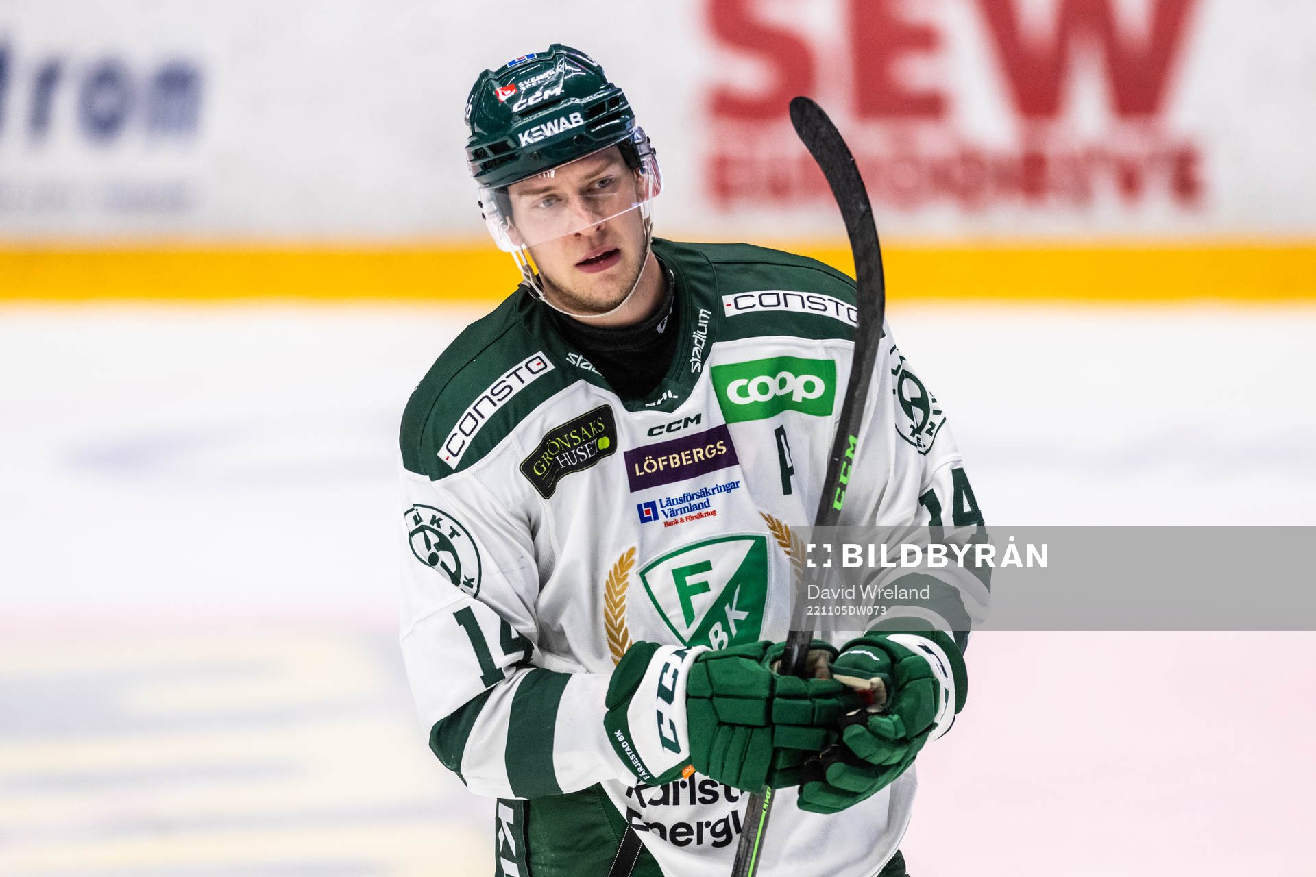 Färjestads Victor Ejdsell  jublar