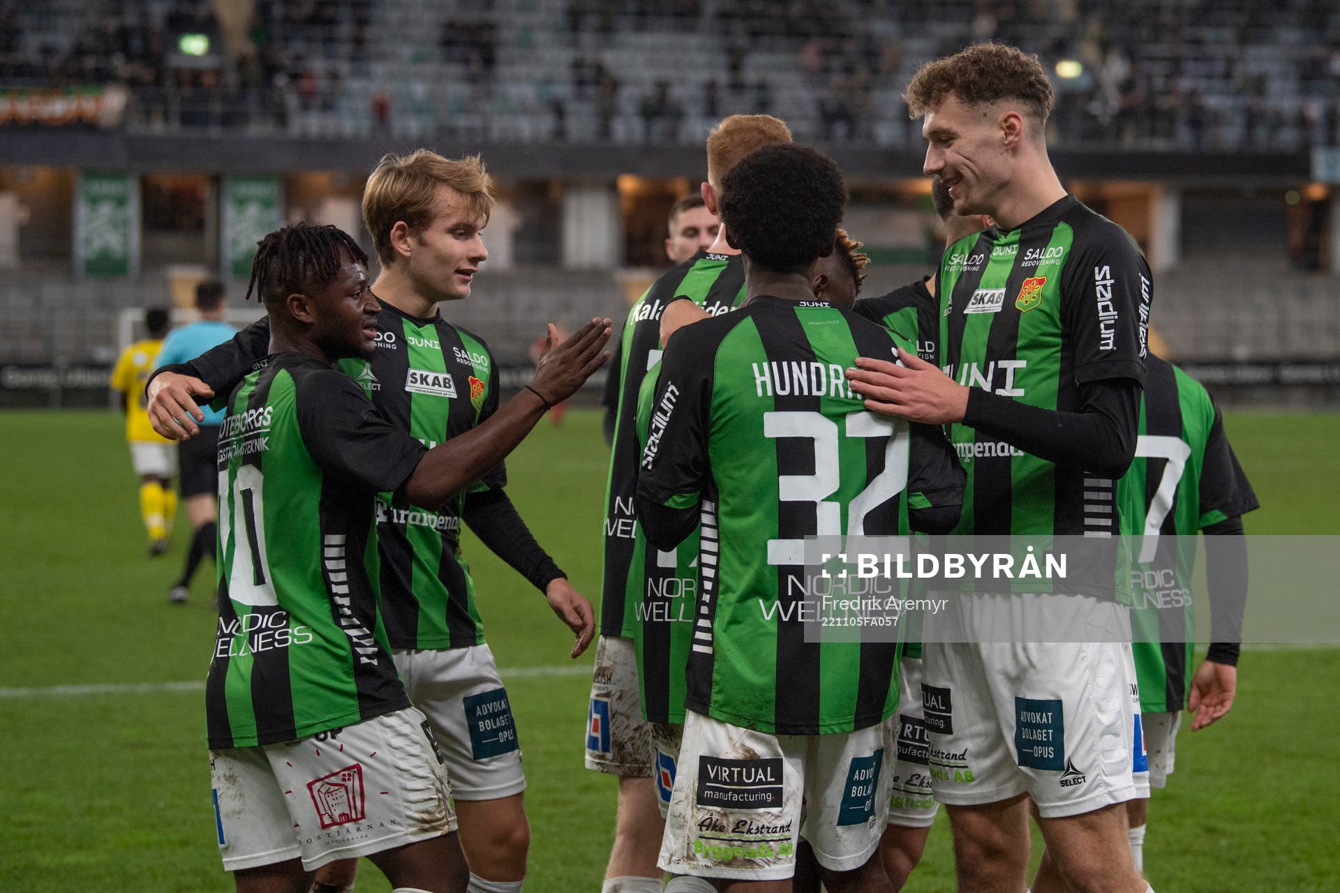 GAIS spelare jublar