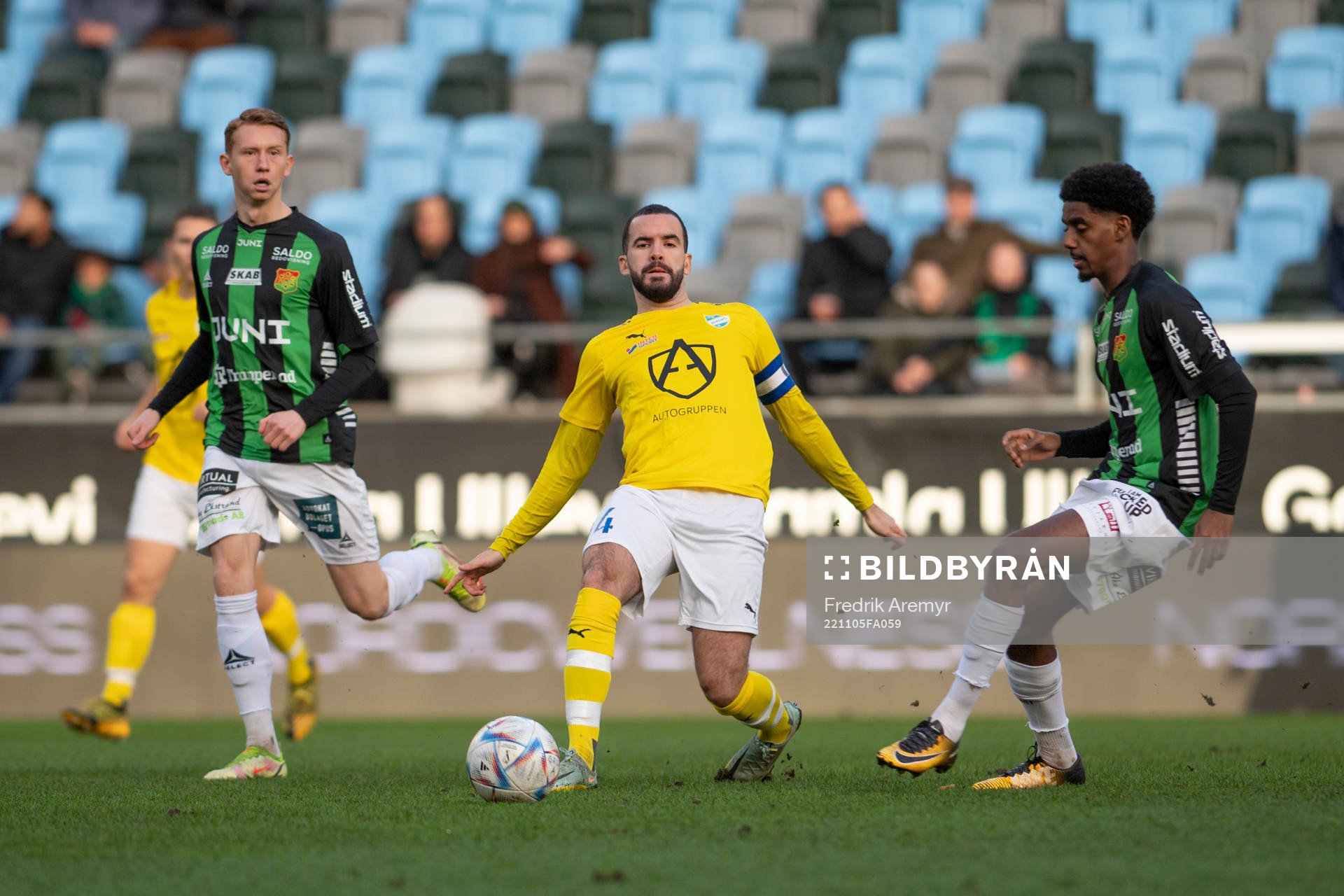 GAIS Julius Lindberg, IFK Malmös Filip Gustafsson och GAIS