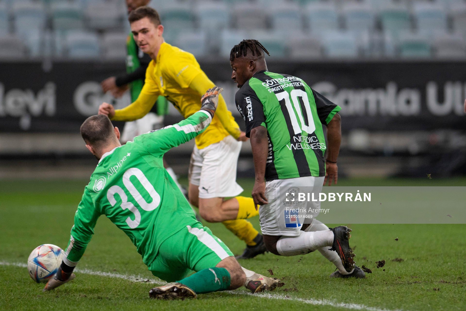 GAIS Michael Kargbo gör mål