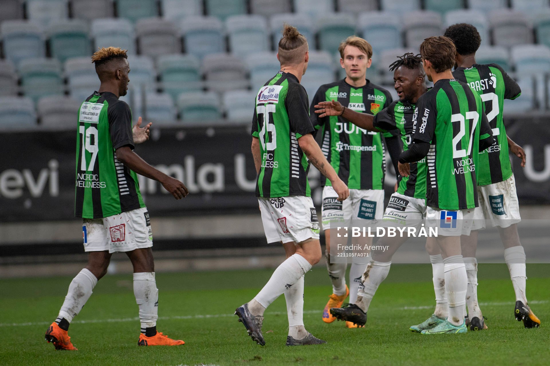 GAIS spelare jublar