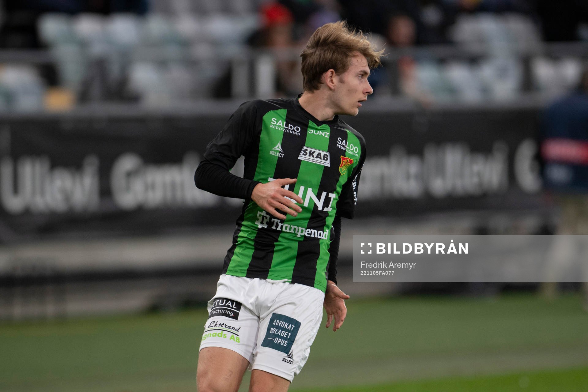 GAIS Carl Juhlin  under fotbollsmatchen i Ettan södra mellan GAIS och IFK Malmö den 5 november 2022 i Göteborg. 