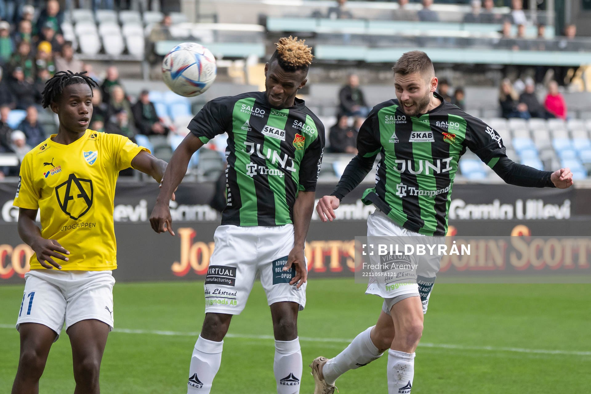 IFK Malmös Carl Mujaguzi GAIS Richard Friday och Axel