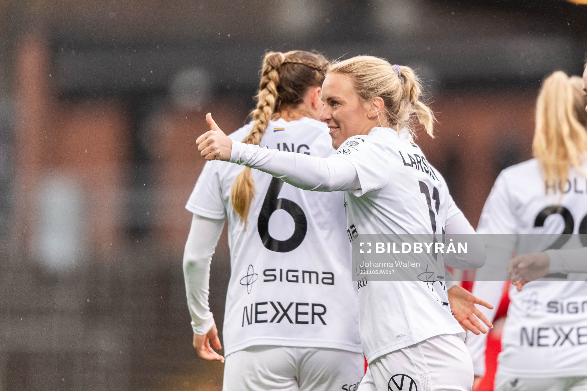 FC Rosengårds Mimmi Larsson jublar