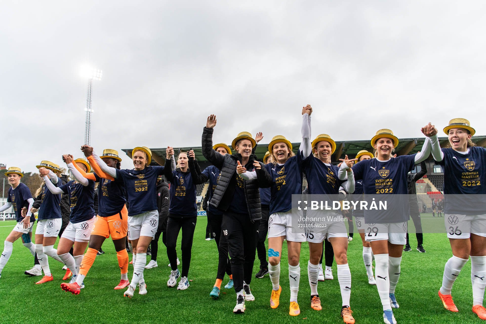 FC Rosengårds spelare jublar