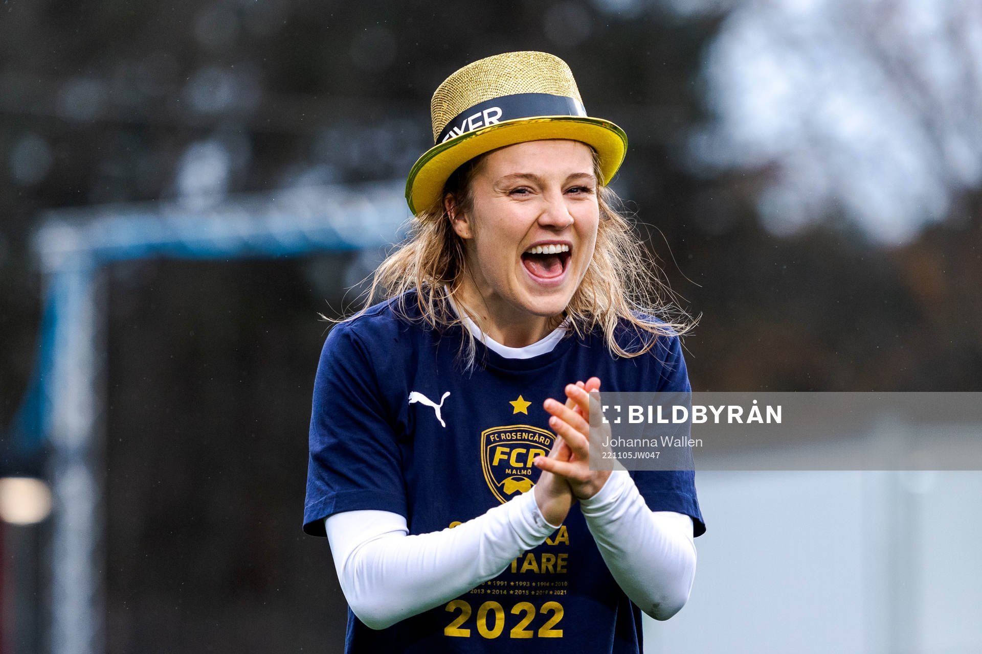 FC Rosengårds Fiona Brown jublar