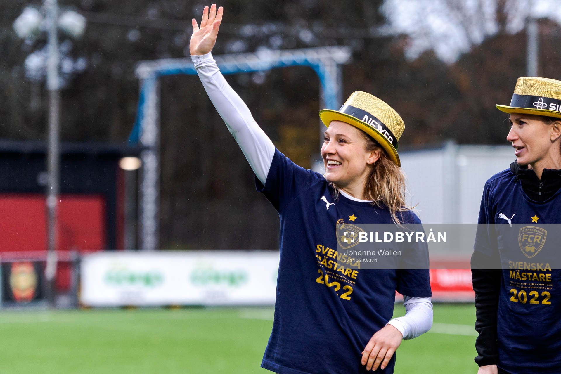 FC Rosengårds Fiona Brown jublar