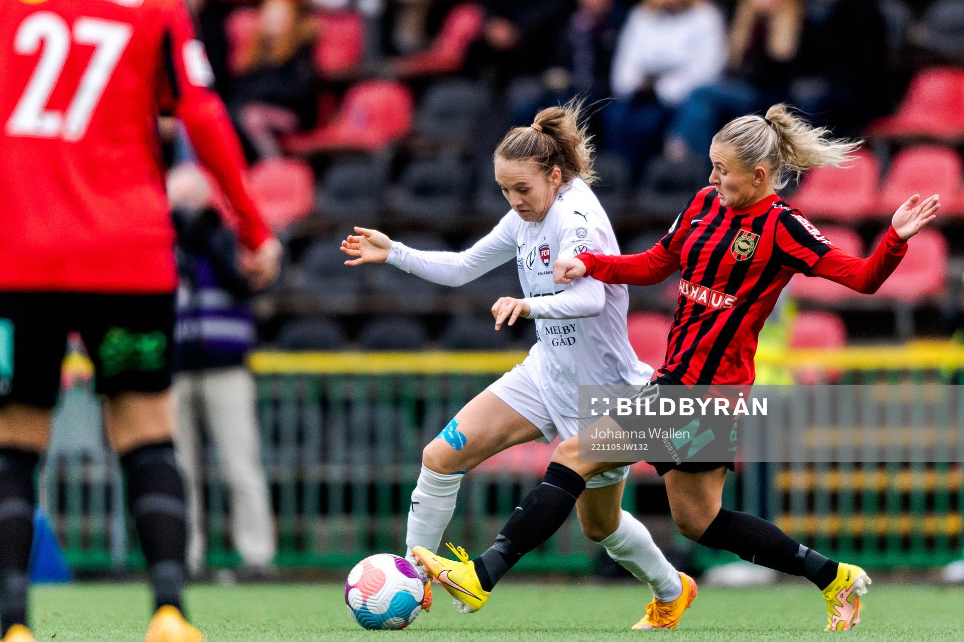FC Rosengårds Fiona Brown och Brommapojkarnas Ellen Toivio